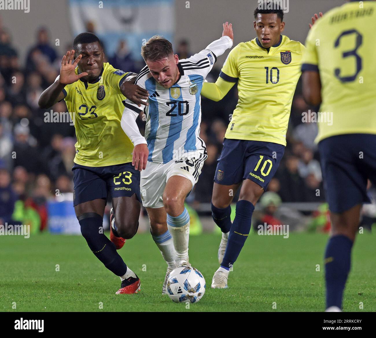 Buenos Aires, Argentina. 7th Sep 2023. Argentina's midfielder Alexis
