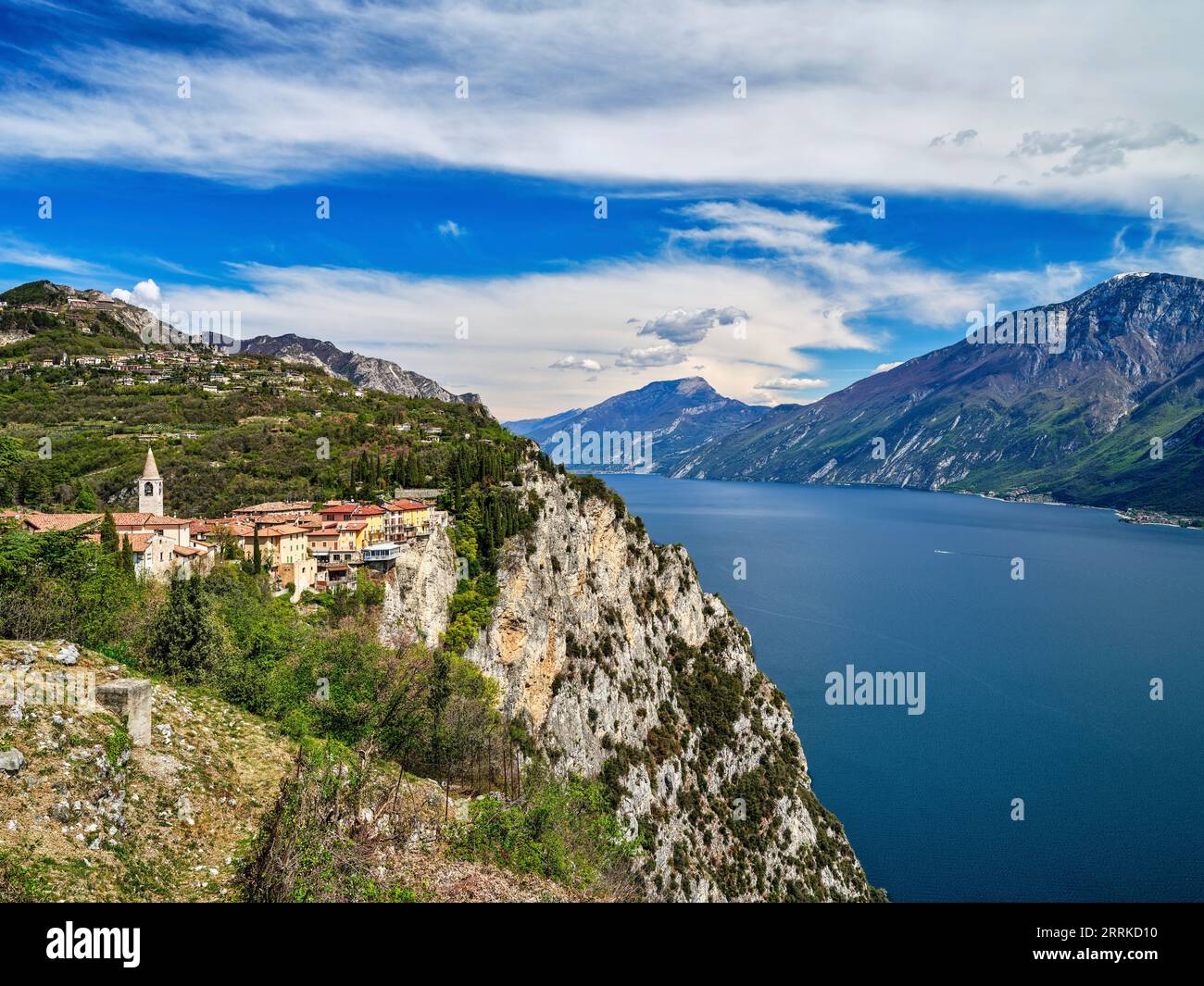 Tremosine sul Garda i borghi piÃ¹ belli d Italia the most beautiful villages in Italy Stock