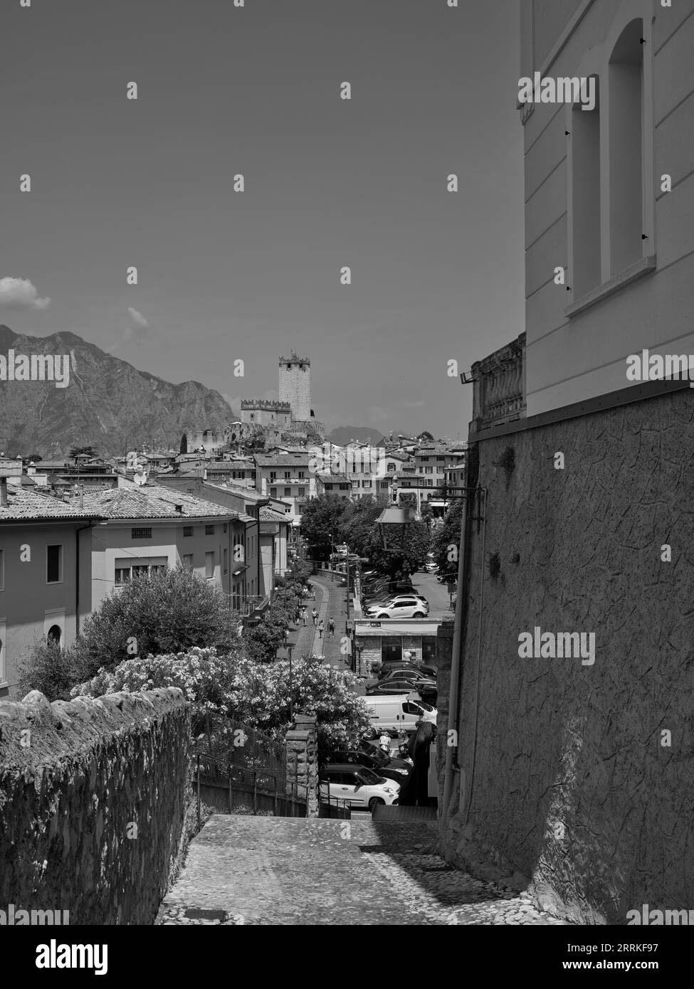 Malcesine, on the eastern shore of Lake Garda Stock Photo - Alamy