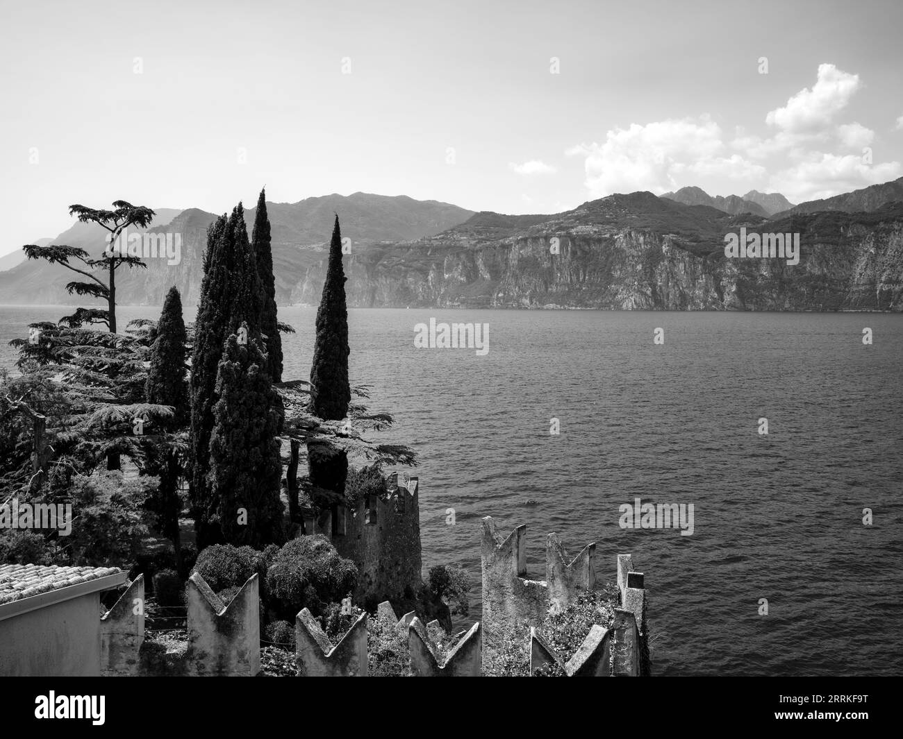 Malcesine, on the eastern shore of Lake Garda Stock Photo - Alamy