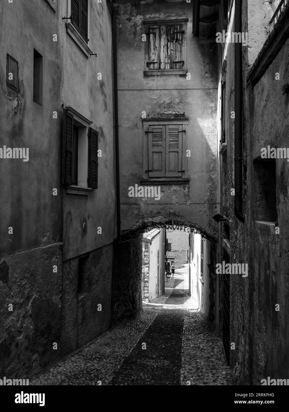 Garda eastern shore Black and White Stock Photos &amp; Images - Alamy