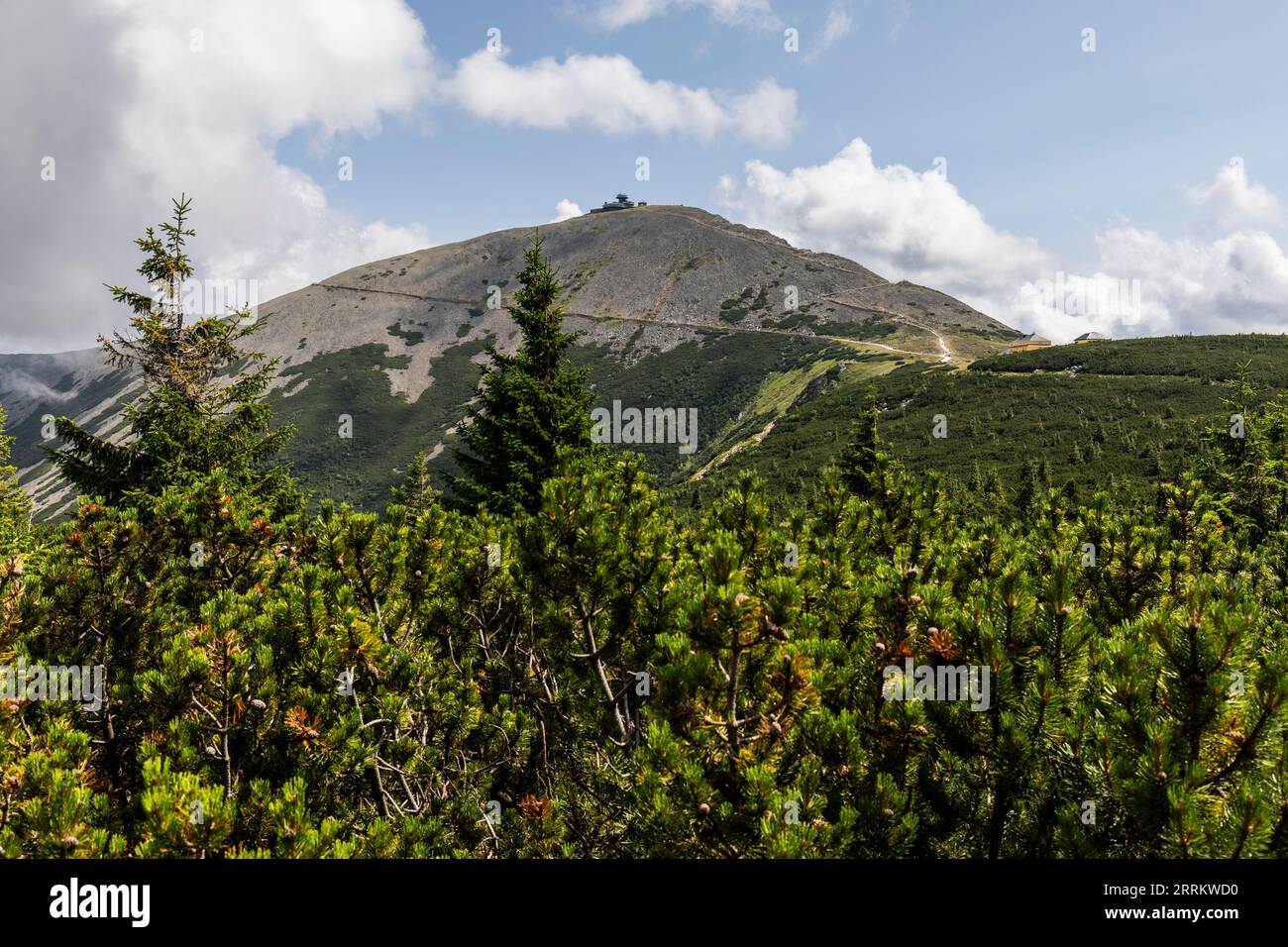 Europe, Poland, Lower Silesia, Giant Mountains, Sniezka / Schneekoppe Stock Photo