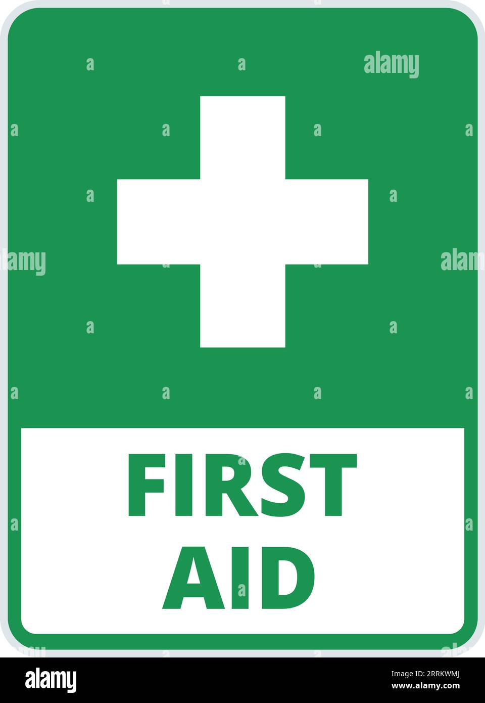 First AID Symbol Stock Vector