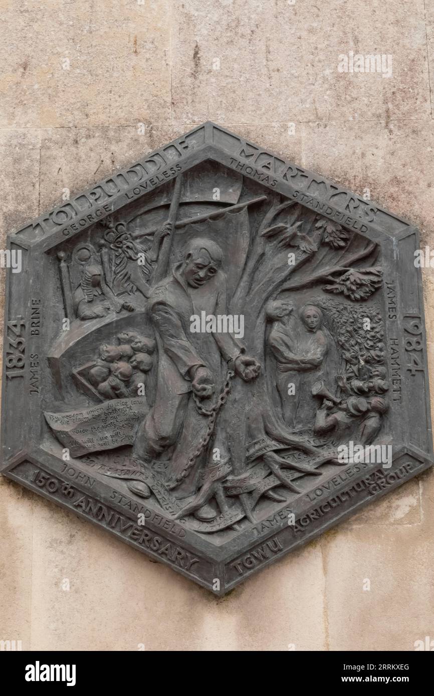 England, Dorset, Dorchester, Shire Hall Museum, Memorial Plaque to The