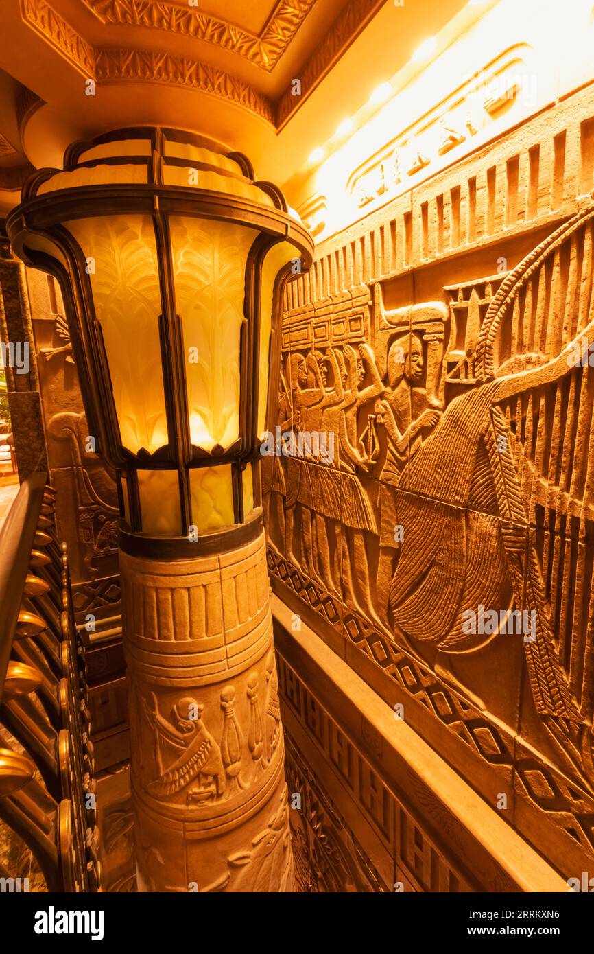 England, London, Knightsbridge, Harrods, The Egyptian Staircase Stock ...