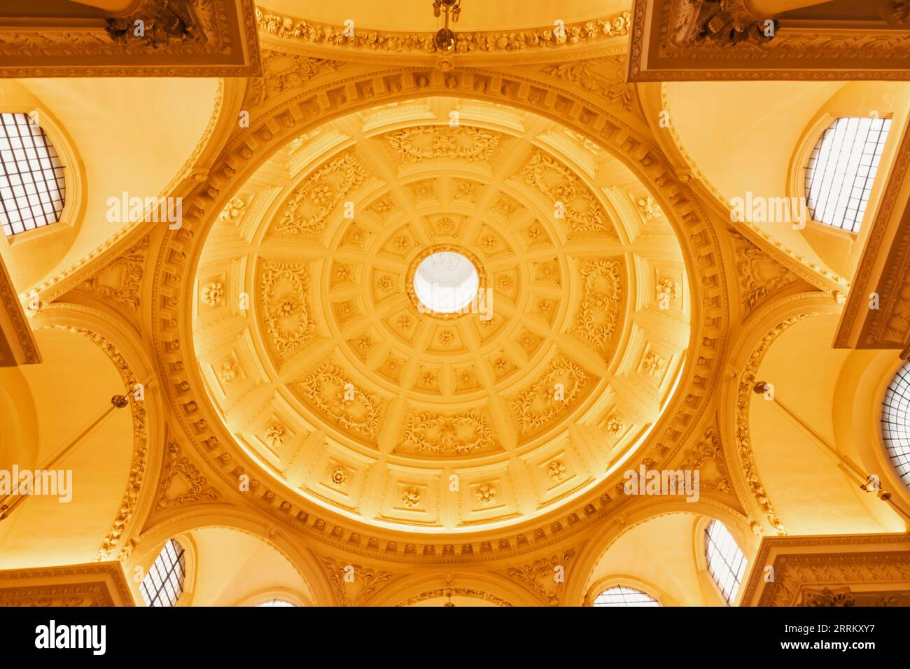 England, London, City of London, St Stephen Walbrook Church, Interior