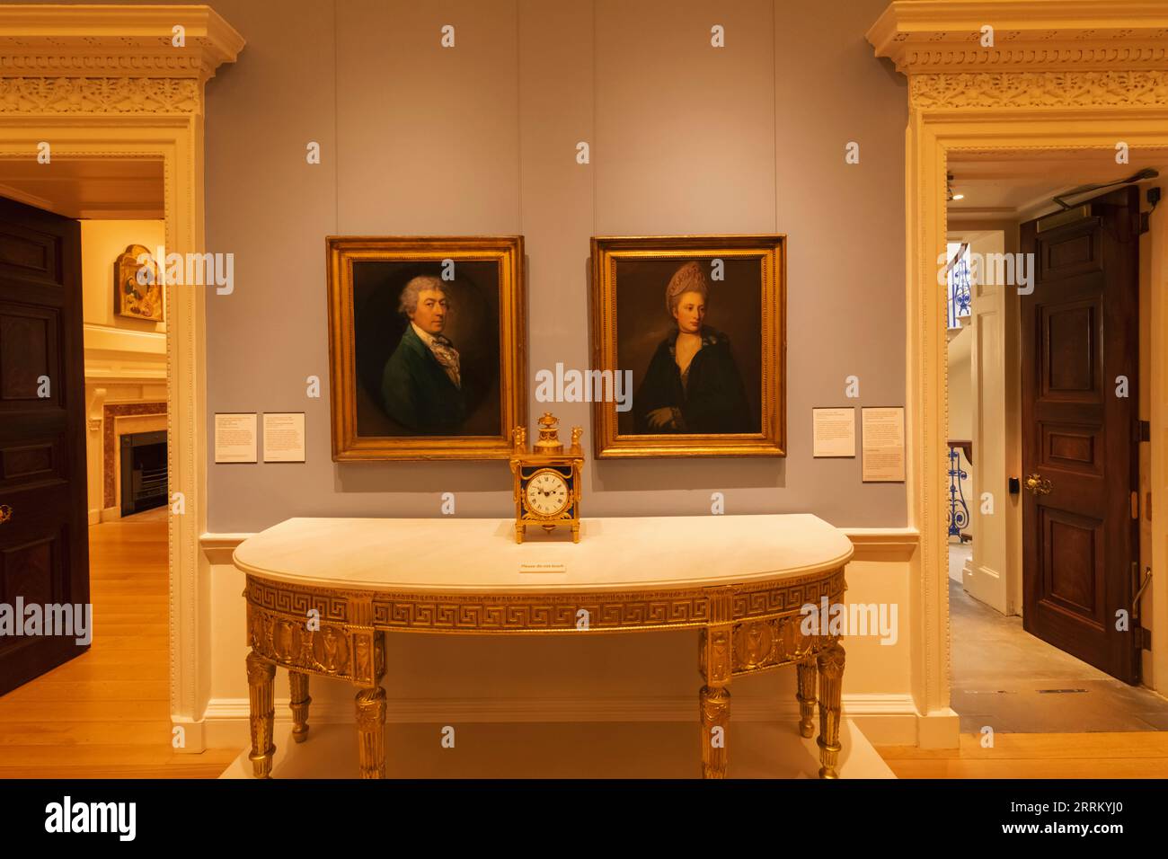 England, London, The Strand, Courtauld Gallery, Interior View with