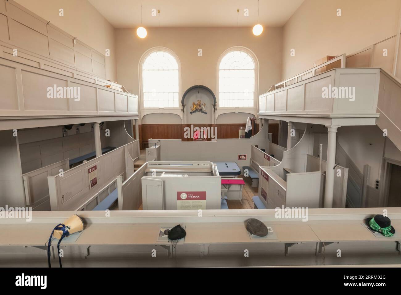 England, Dorset, Dorchester, Shire Hall Museum, Interior view of The