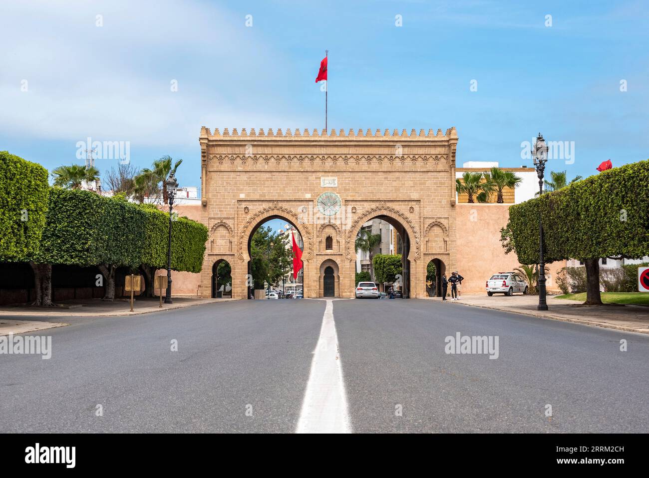 Gate Bab Soufara, main entrance to the royal palace in Rabat, Morocco ...
