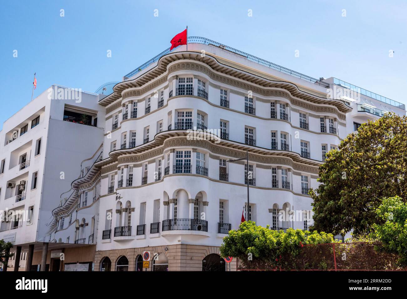 Development Agency for the Bouregreg Valley in an Art Deco house in the city center of Rabat, Morocco Stock Photo