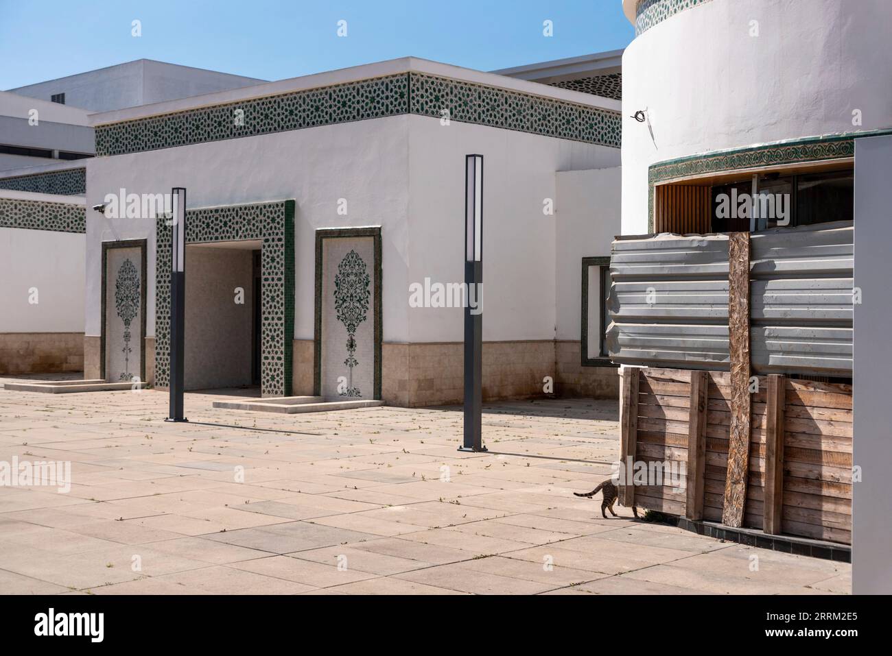 Abandoned Art Deco house, the former Music institute in downtown Rabat, Morocco Stock Photo