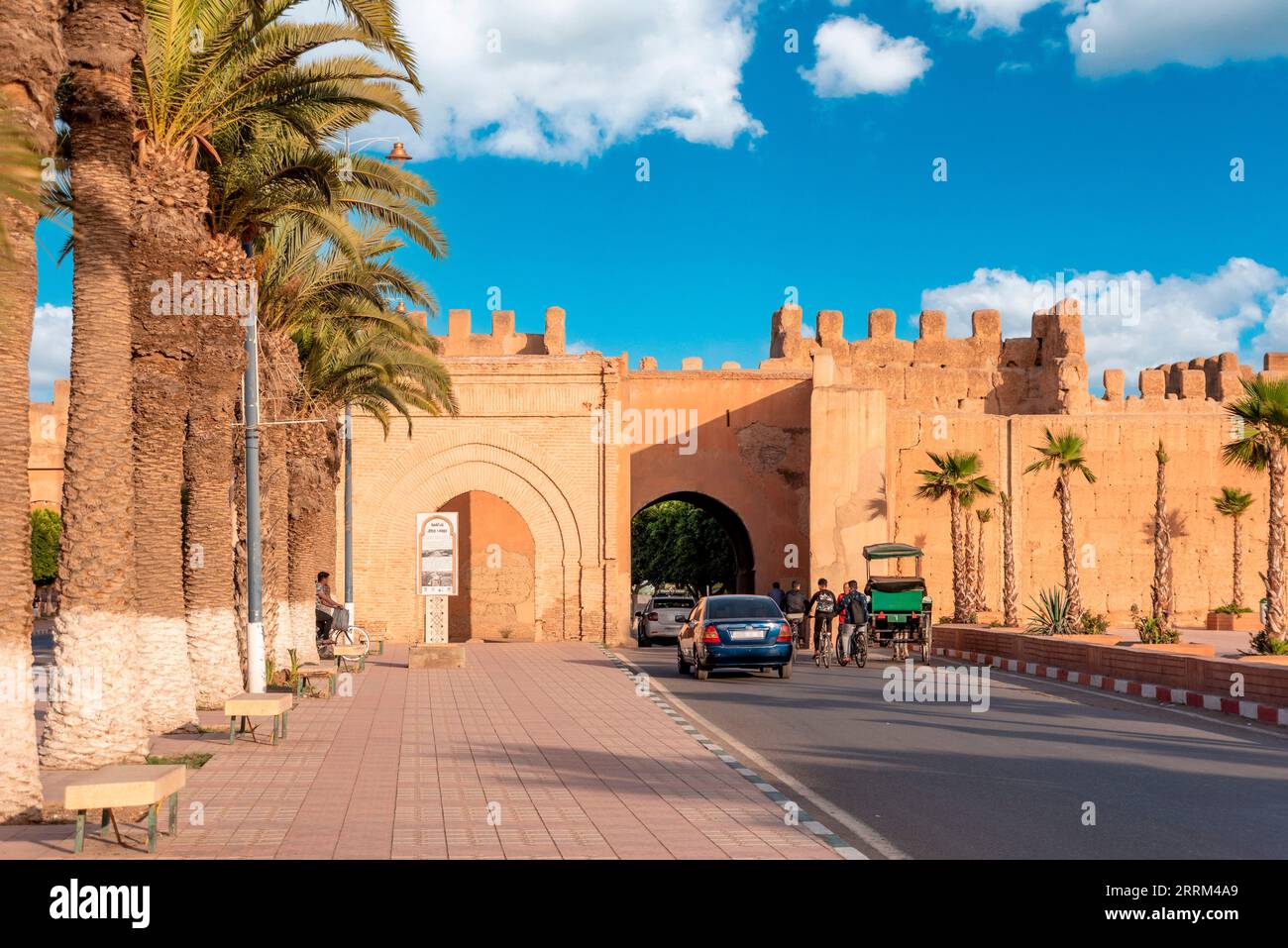 Scenic bab Selsla at the city walls of Taroudannt, Morocco Stock Photo