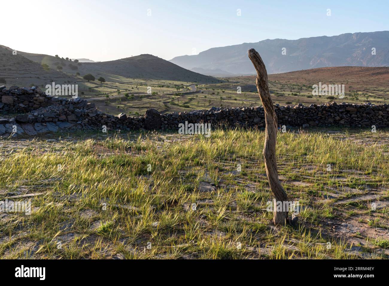 An ancient mill place for wheat, located in Tizourgane in the Anti-Atlas in Morocco Stock Photo