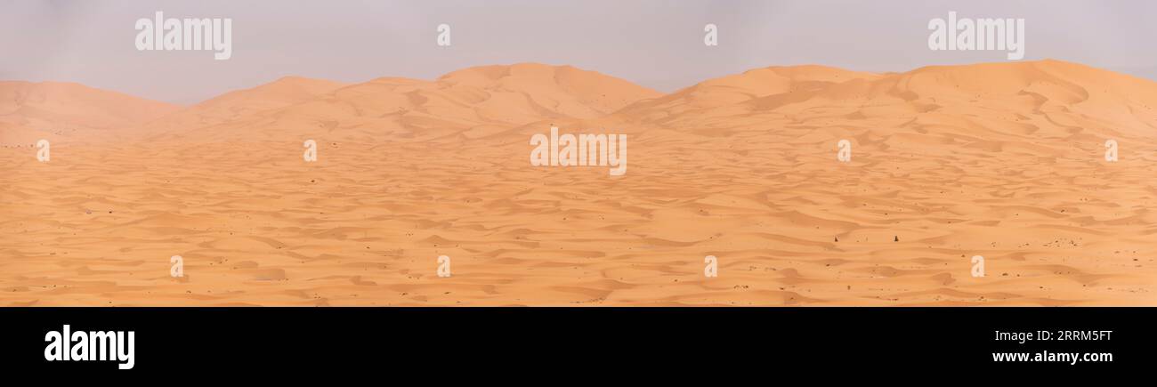 Picturesque dunes in the Erg Chebbi desert, part of the African Sahara, Morocco Stock Photo