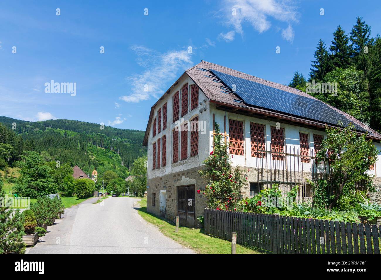 Guttaring, old barn in hamlet Urtl in Central Carinthia, Carinthia, Austria Stock Photo