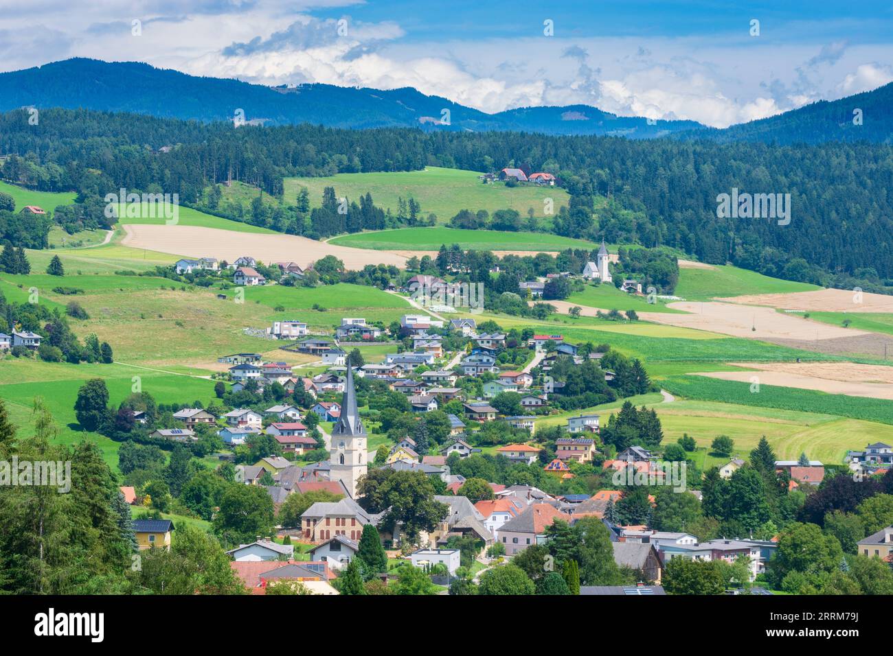 Guttaring, village Guttaring in Central Carinthia, Carinthia, Austria Stock Photo