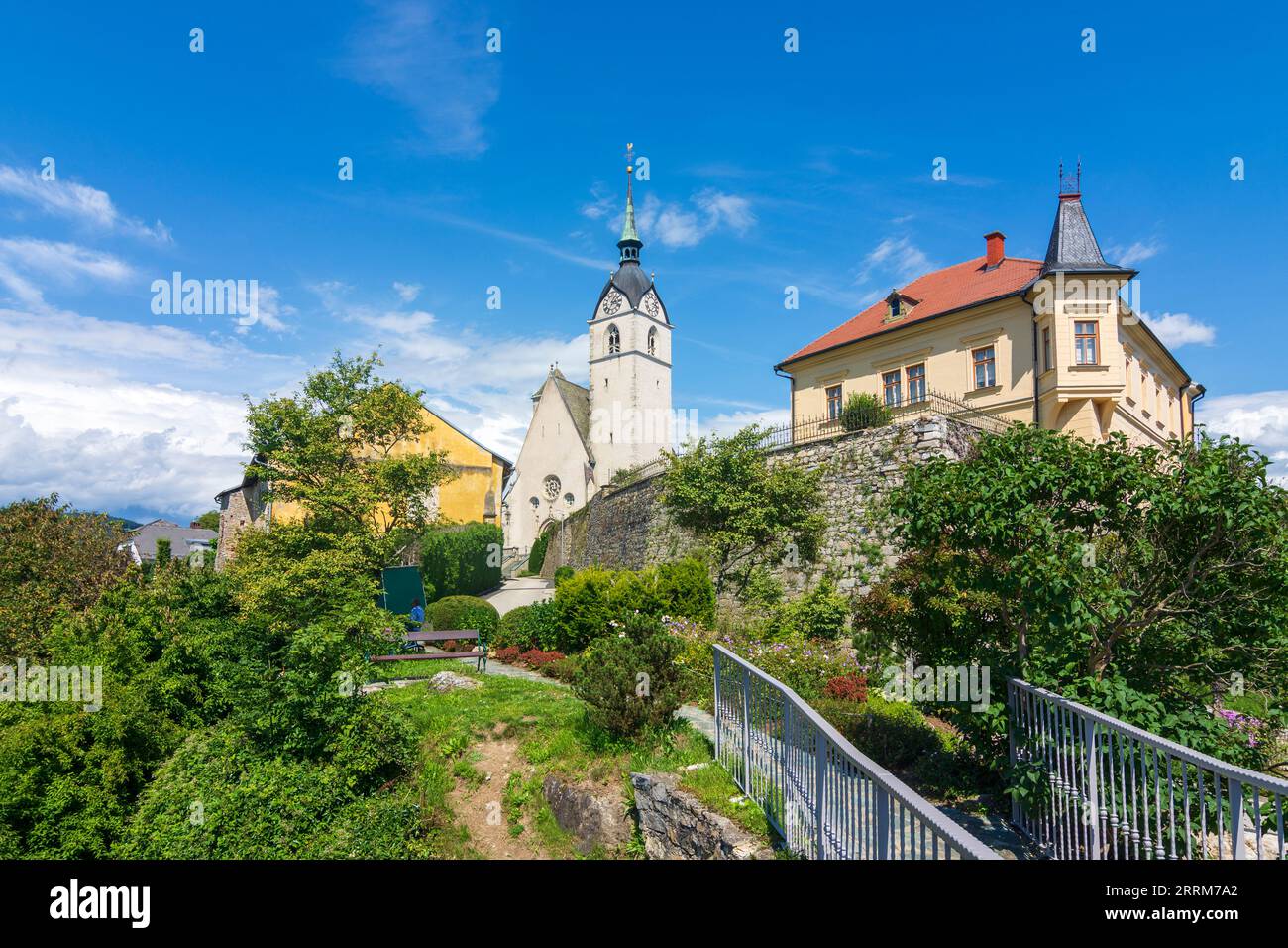 Althofen, church Althofen, vicarage in Central Carinthia, Carinthia, Austria Stock Photo
