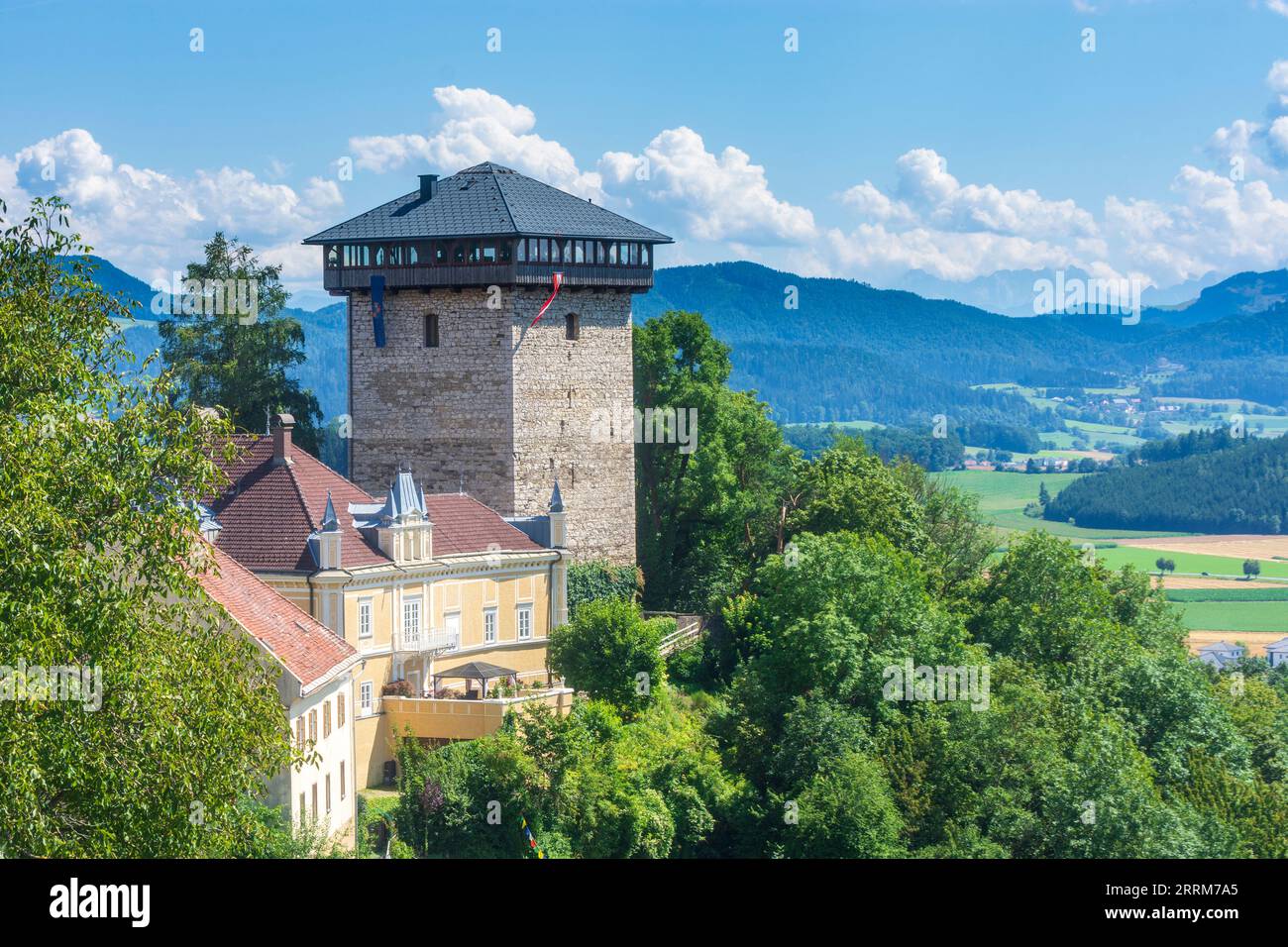 Althofen, tower Annaturm in Central Carinthia, Carinthia, Austria Stock Photo