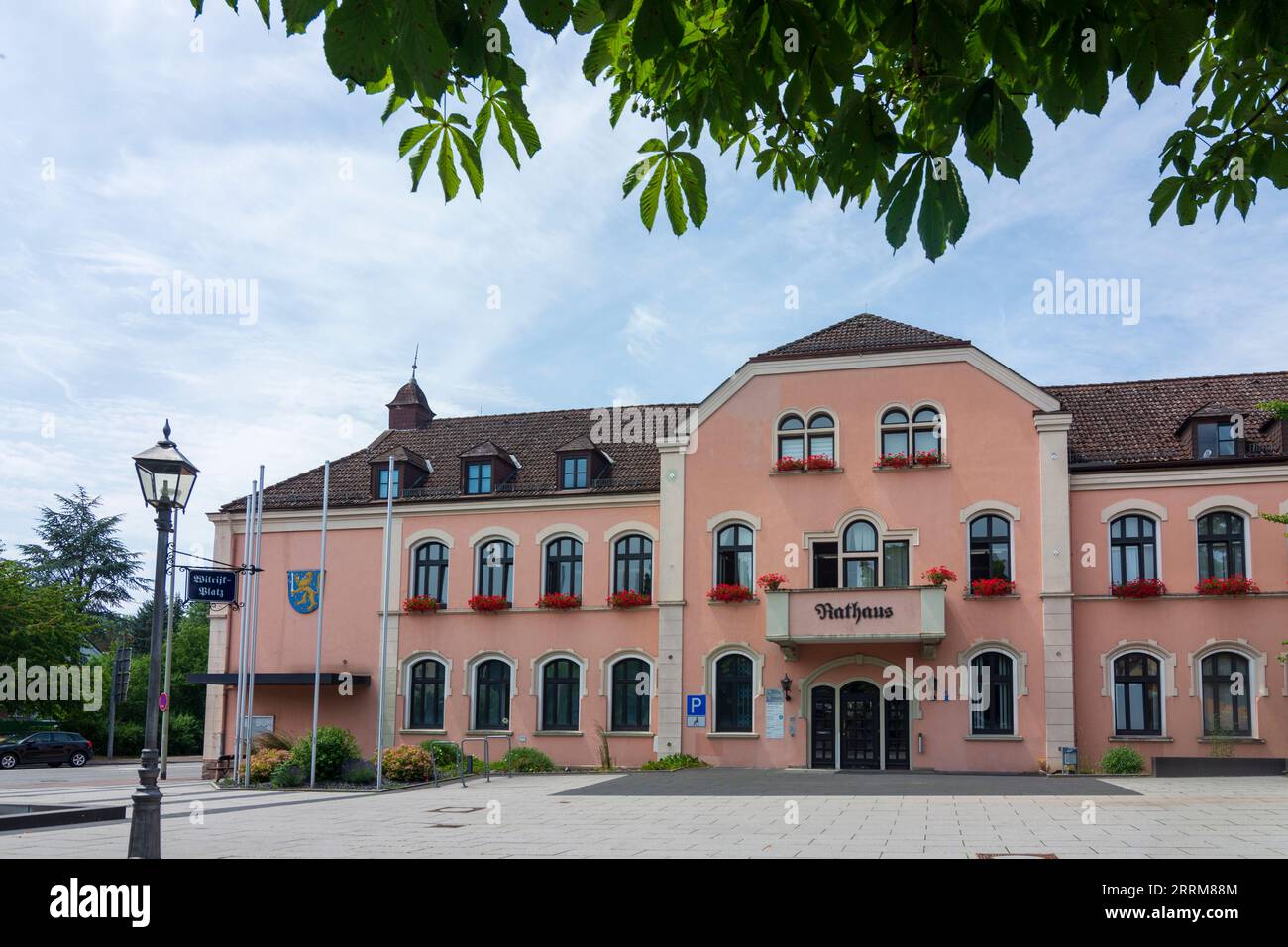 Niedernhausen, Town Hall in Taunus, Hesse, Germany Stock Photo