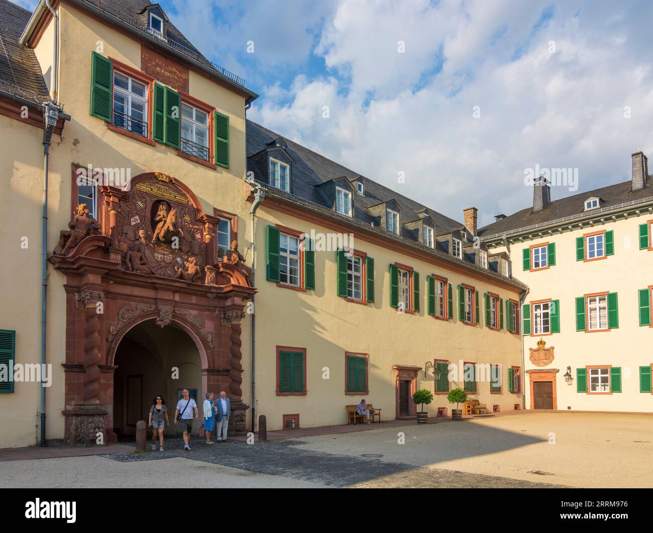 Bad Homburg vor der Höhe, Schloss Bad Homburg Castle, Upper gate with ...
