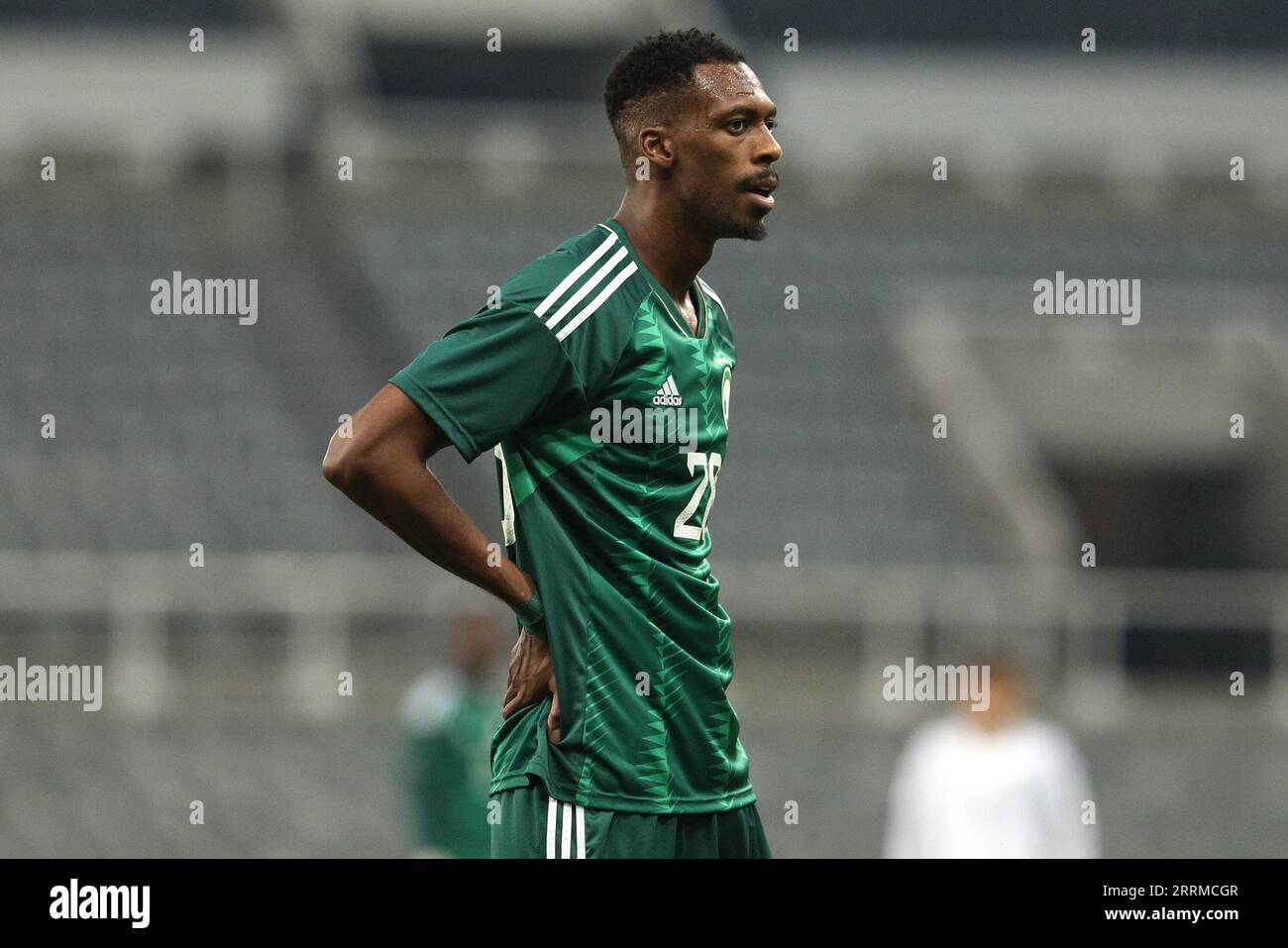 Mohamed Kanno of Saudi Arabia during the International Friendly match between Saudi Arabia and Costa Rica at St. James's Park, Newcastle on Friday 8th September 2023. (Photo: Robert Smith | MI News) Credit: MI News & Sport /Alamy Live News Stock Photo