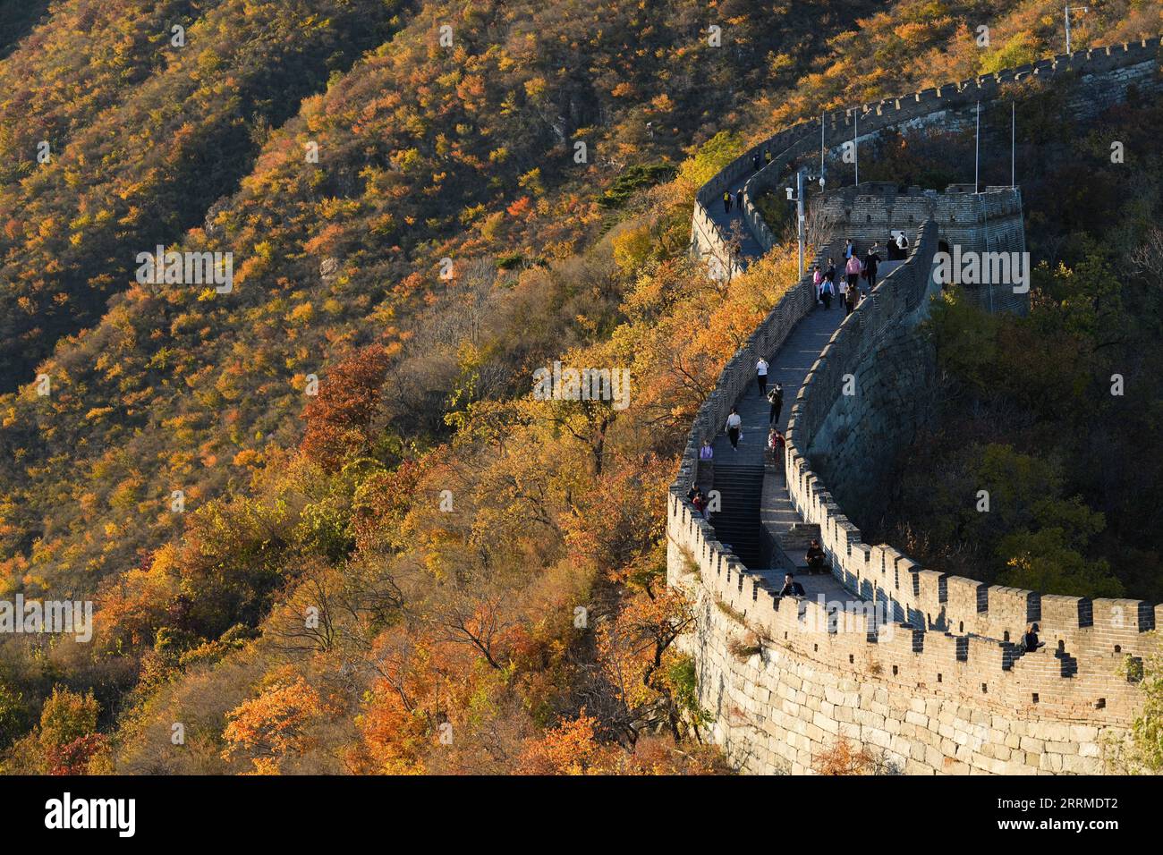 221023 -- BEIJING, Oct. 23, 2022 Xinhua -- Tourists visit the Mutianyu section of the Great Wall in Beijing, capital of China, Oct. 22, 2022. Xinhua/Ju Huanzong Beijing CHINA Weather & Environment conservation & Disasters & Accidents xx *** 221023 BEIJING, Oct 23, 2022 Xinhua Tourists visit the Mutianyu section of the Great Wall in Beijing, capital of China, Oct 22, 2022 Xinhua Ju Huanzong Beijing CHINA Weather Environment conservation Disasters Accidents xx, PUBLICATIONxNOTxINxDENxNORxSWExFIN Copyright: xJuxHuanzongx CHINA-BEIJING-GREAT WALL-MUTIANYU CN Stock Photo