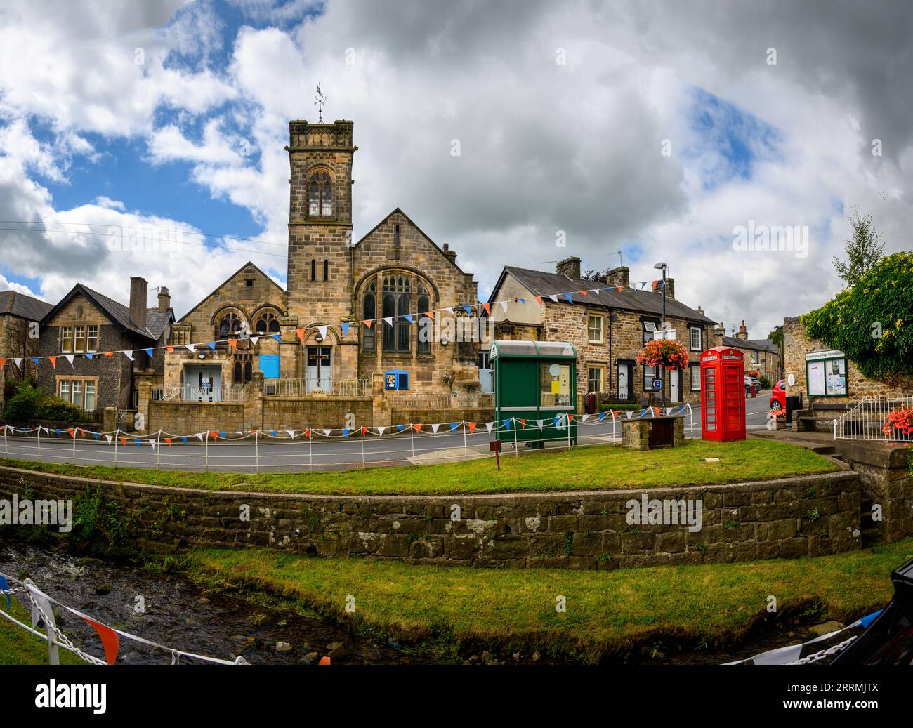 Clitheroe is home to both an Anglican church and a Methodist church Lancashire UK Stock Photo