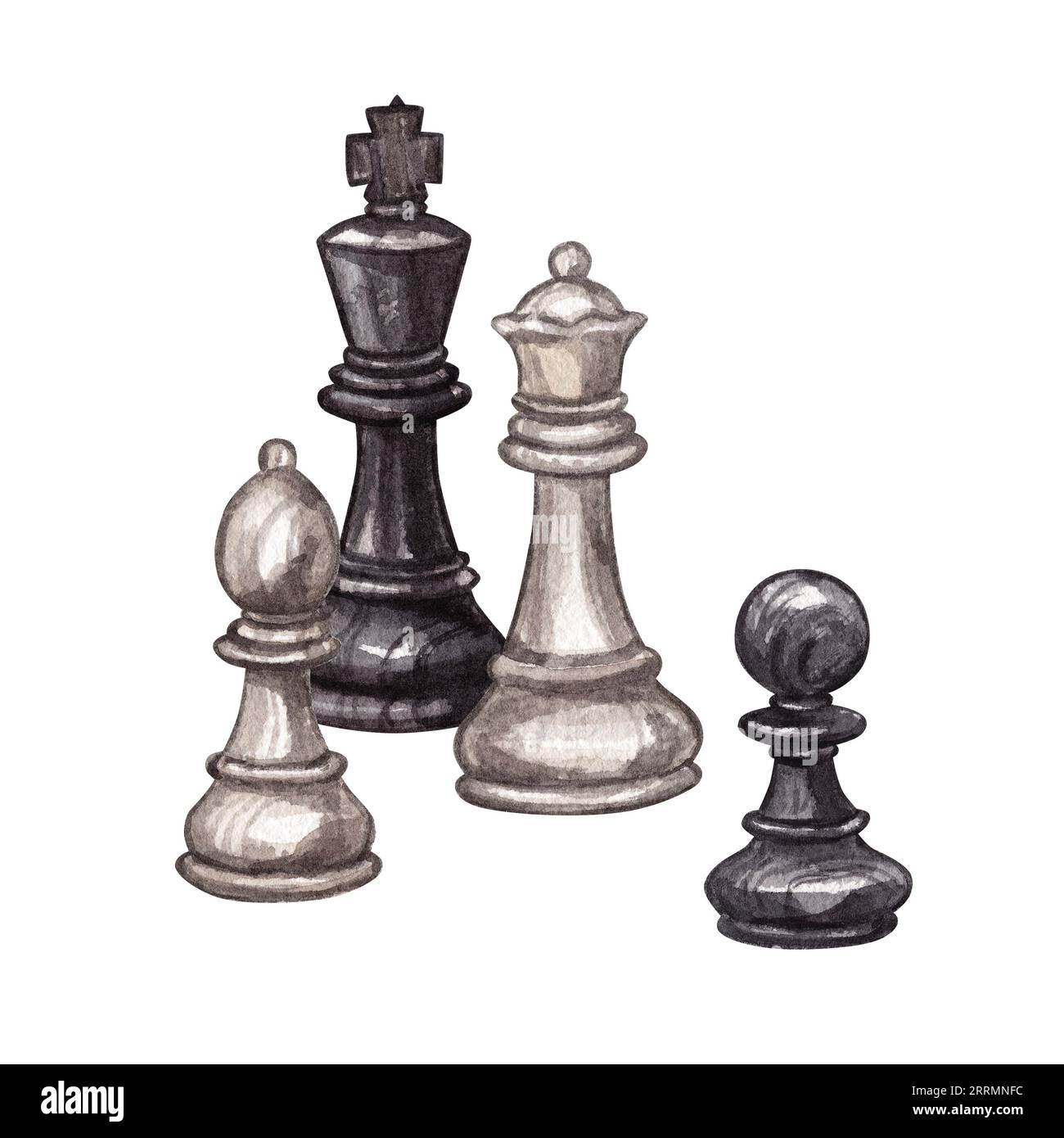 Classic Chess Pieces Cut Out Set Vector Download