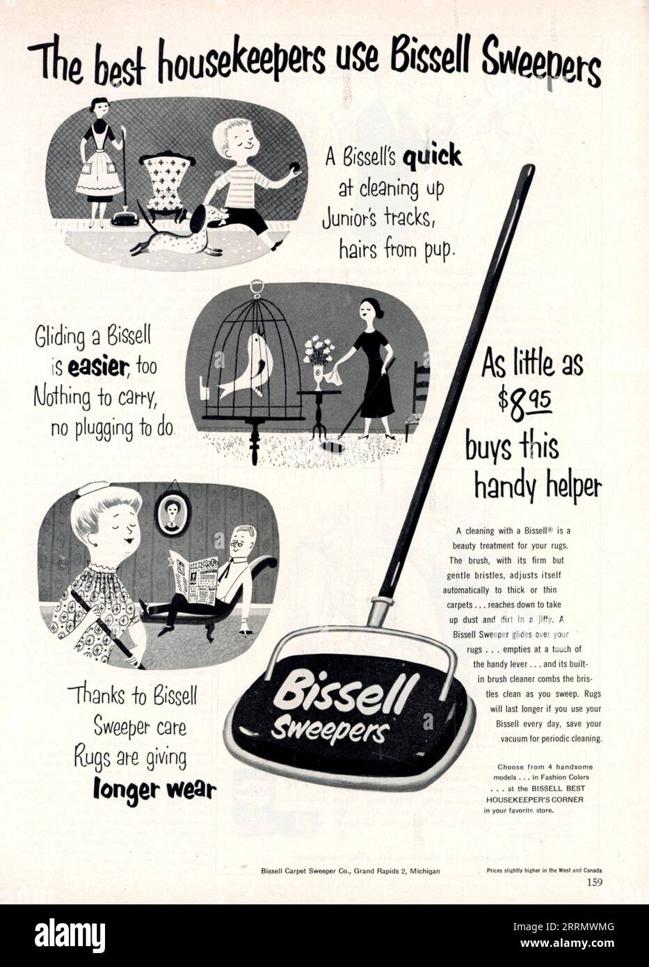 Old carpet sweeper advertisement hi-res stock photography and 