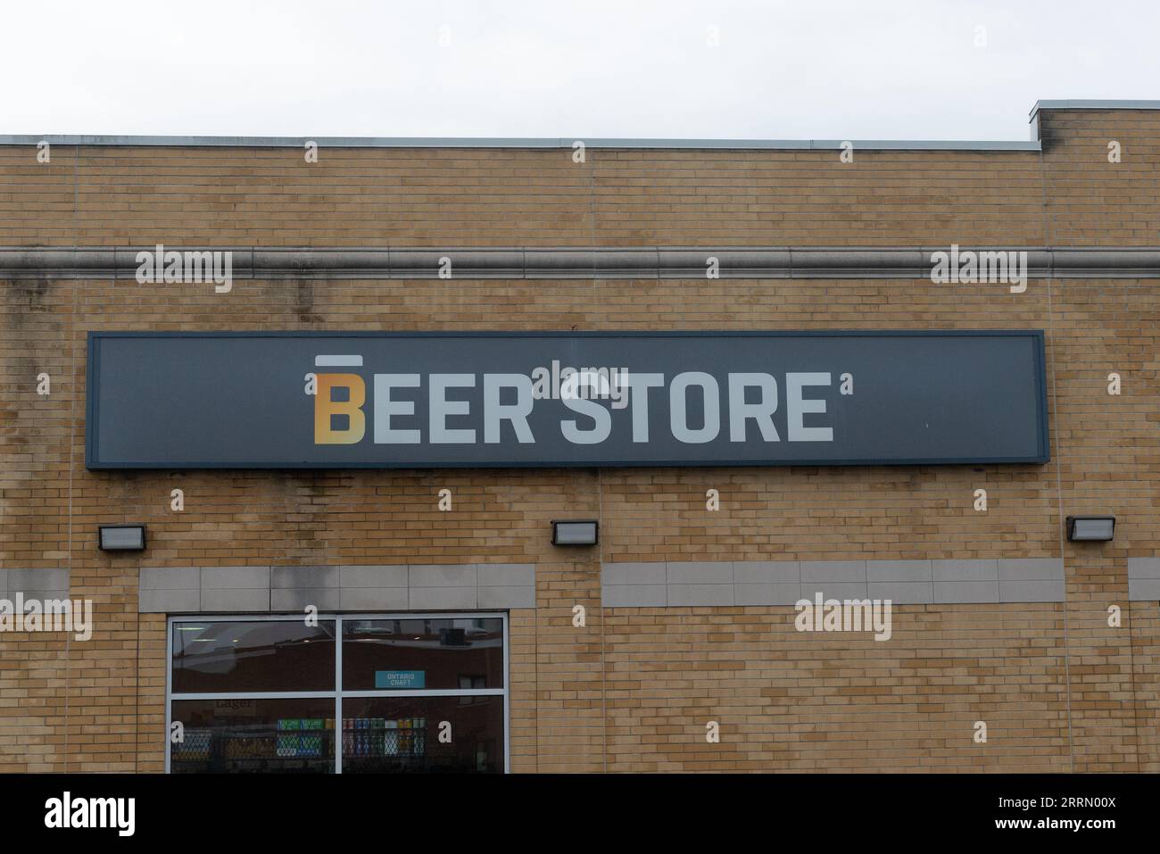 Toronto, ON, Canada August 3, 2023 View at the Storefront sign of