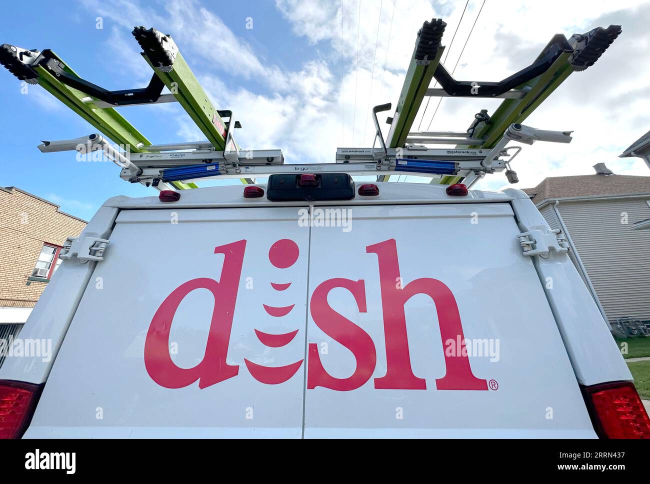 Racine, Wisconsin, USA. 8th Sep, 2023. A Dish Network service truck is