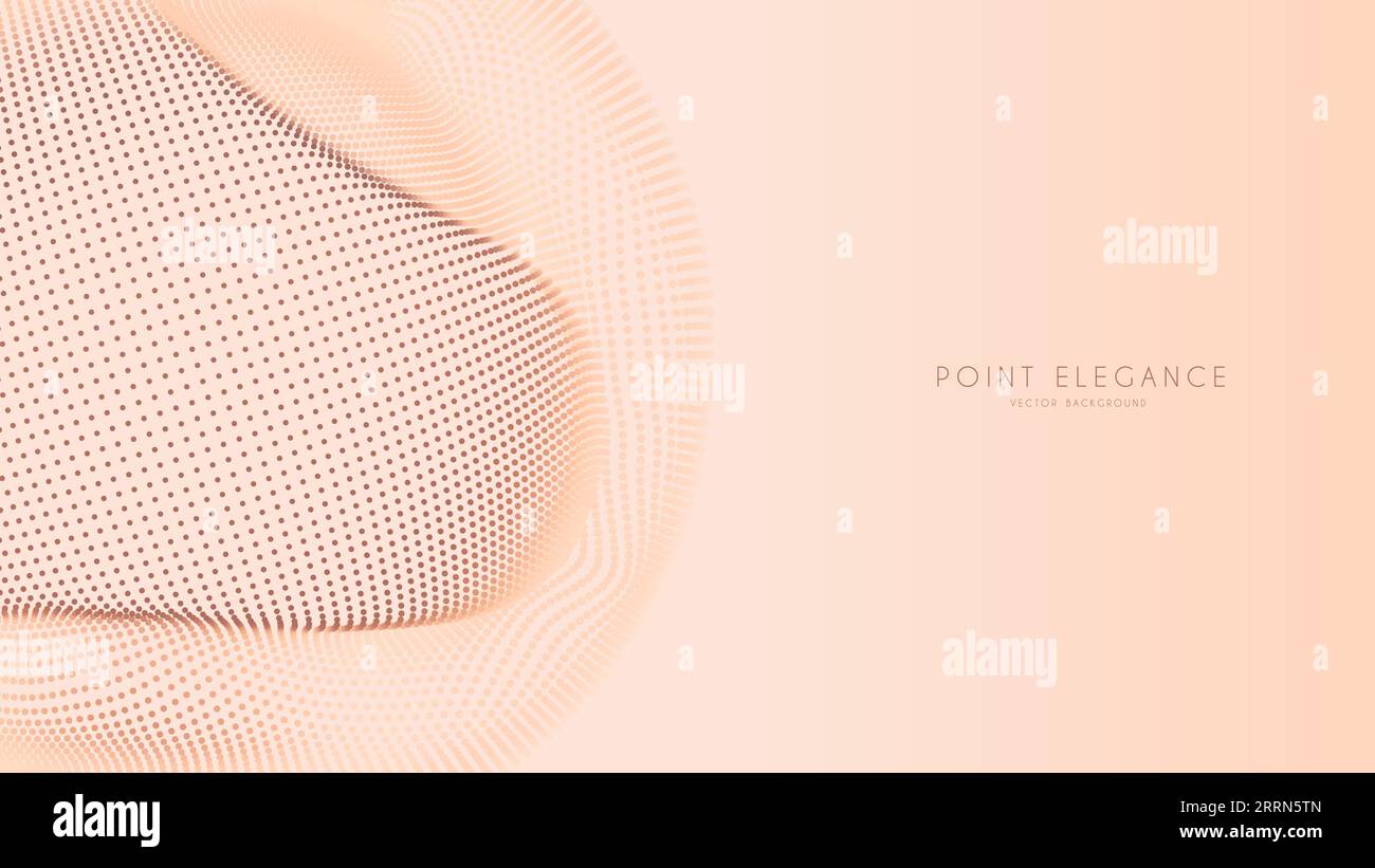 Changing Point Background Design Beige abstract glitch point sphere background. Elegant stylish ...