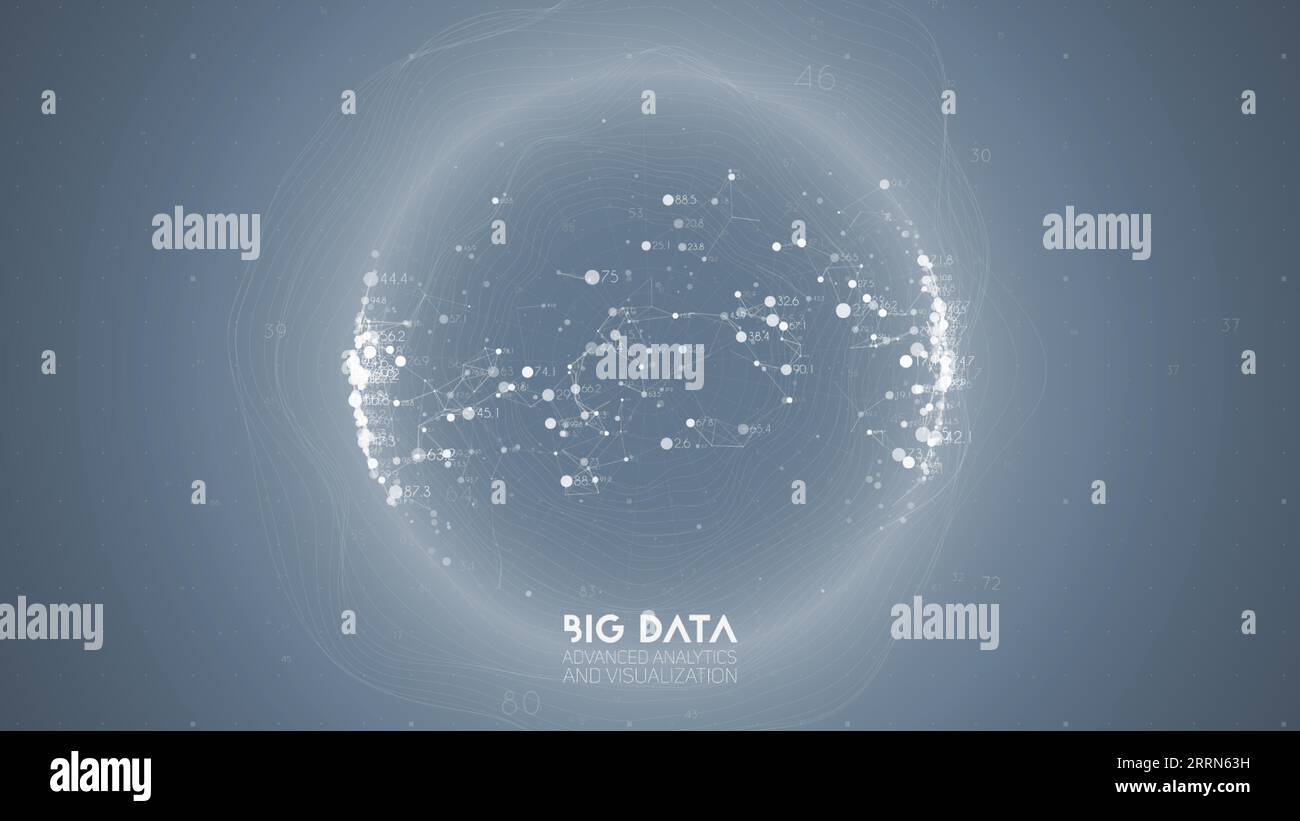 Big data visualization. Futuristic infographic. Information aesthetic ...