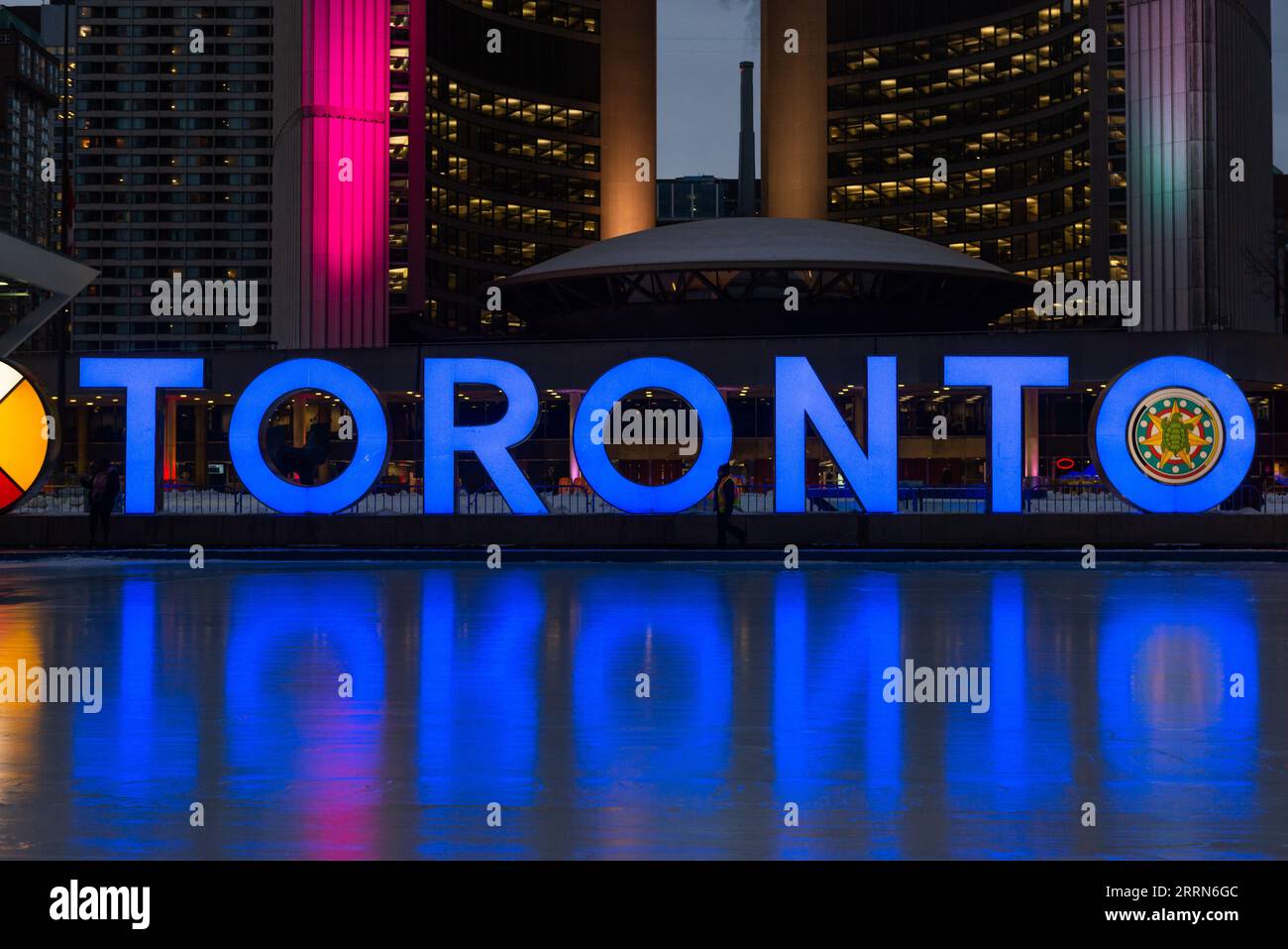 Guide Sign Toronro Toronto, ON, Canada – December 19, 2022: Toronro sign at Nathan ...