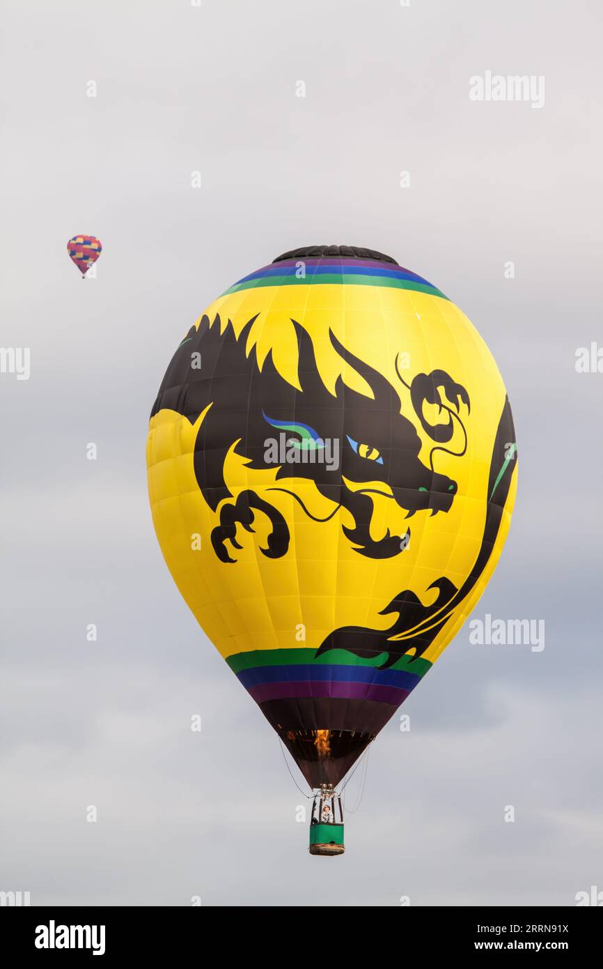 Albuquerque Balloon Fiesta liftoff Stock Photo