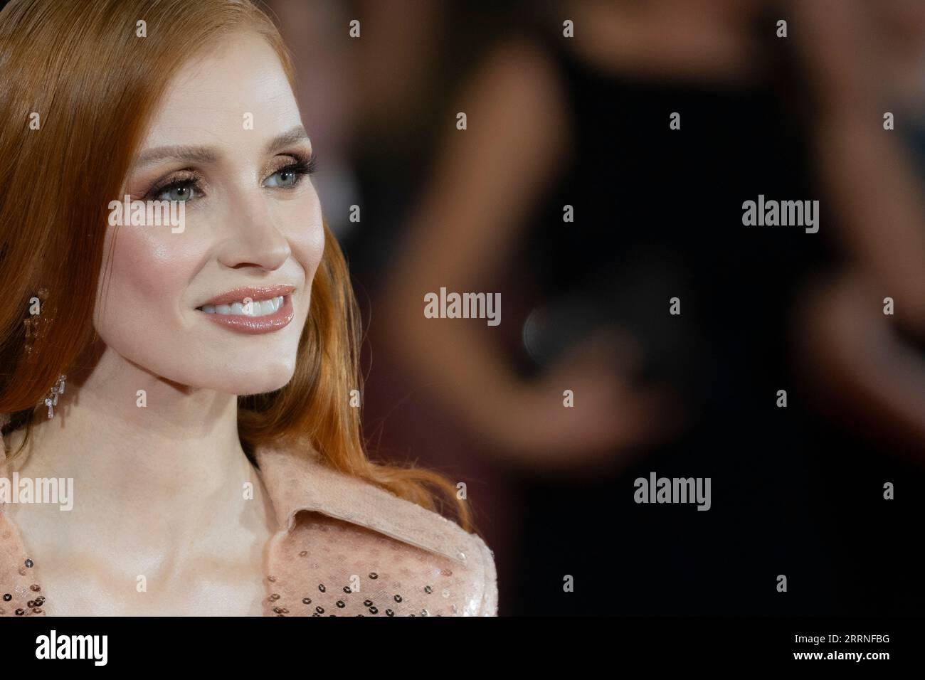 Lido di Venezia, Italy, september 8, 2023 Jessica Chastain attends at