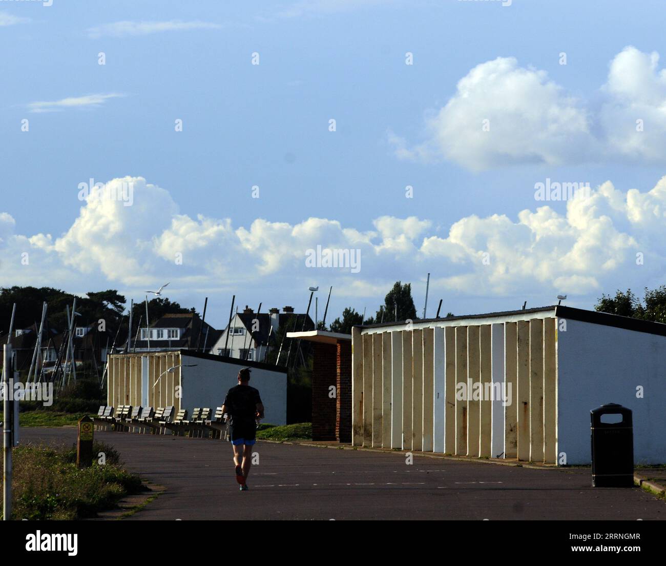 BEACH HUTS, STOKES BAY, GOSPORT PIC MIKE WALKER 2023 Stock Photo Alamy