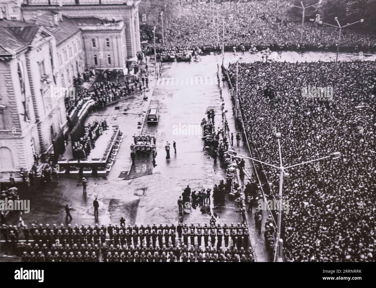 Josip Broz Tito funeral at the House of the National Assembly. Belgrade