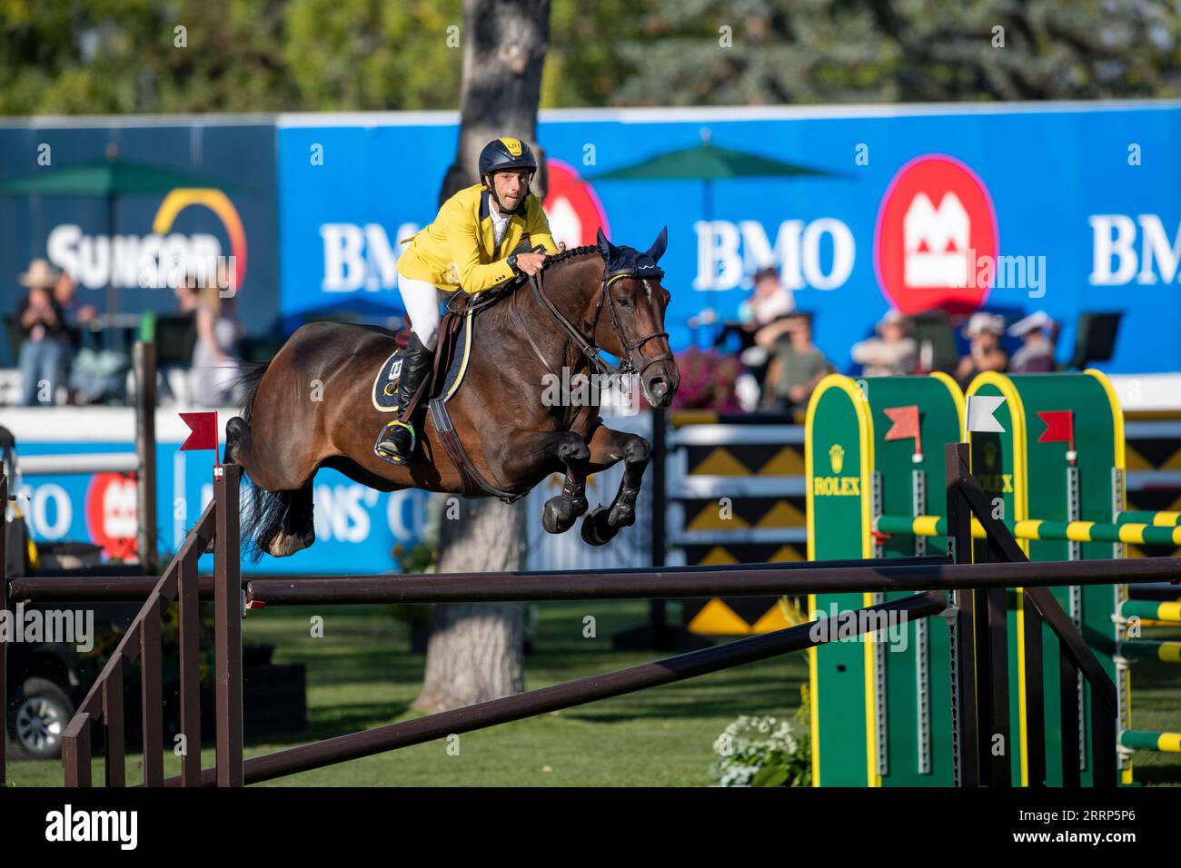 Calgary, Alberta, Canada, 8 September 2023. Yuri Mansur (BRA) riding