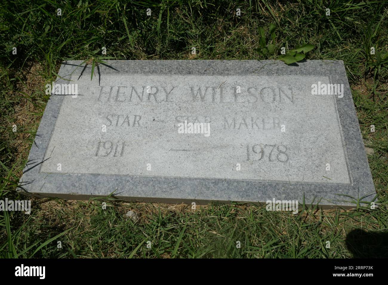 North Hollywood, California, USA 7th September 2023 Talent Agent Henry Willson Grave in Restland B Section at Valhalla Memorial Park on September 7, 2023 in North Hollywood, California, USA. His clients included Rock Hudson, Tab Hunter, Nick Adams, Guy Madison, Troy Donahue, Rory Calhoun, Clint Walker Ty Hardin, Robert Wagner and Chad Everett. He discovered Rhonda Fleming and adavanced Lana TurnerÕs Career. Photo by Barry King/Alamy Stock Photo Stock Photo