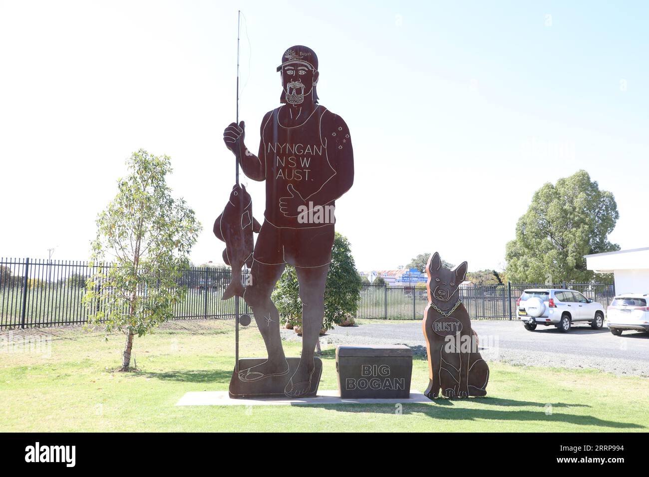 The Big Bogan statue at 70 Pangee Street in Nyngan, New South Wales