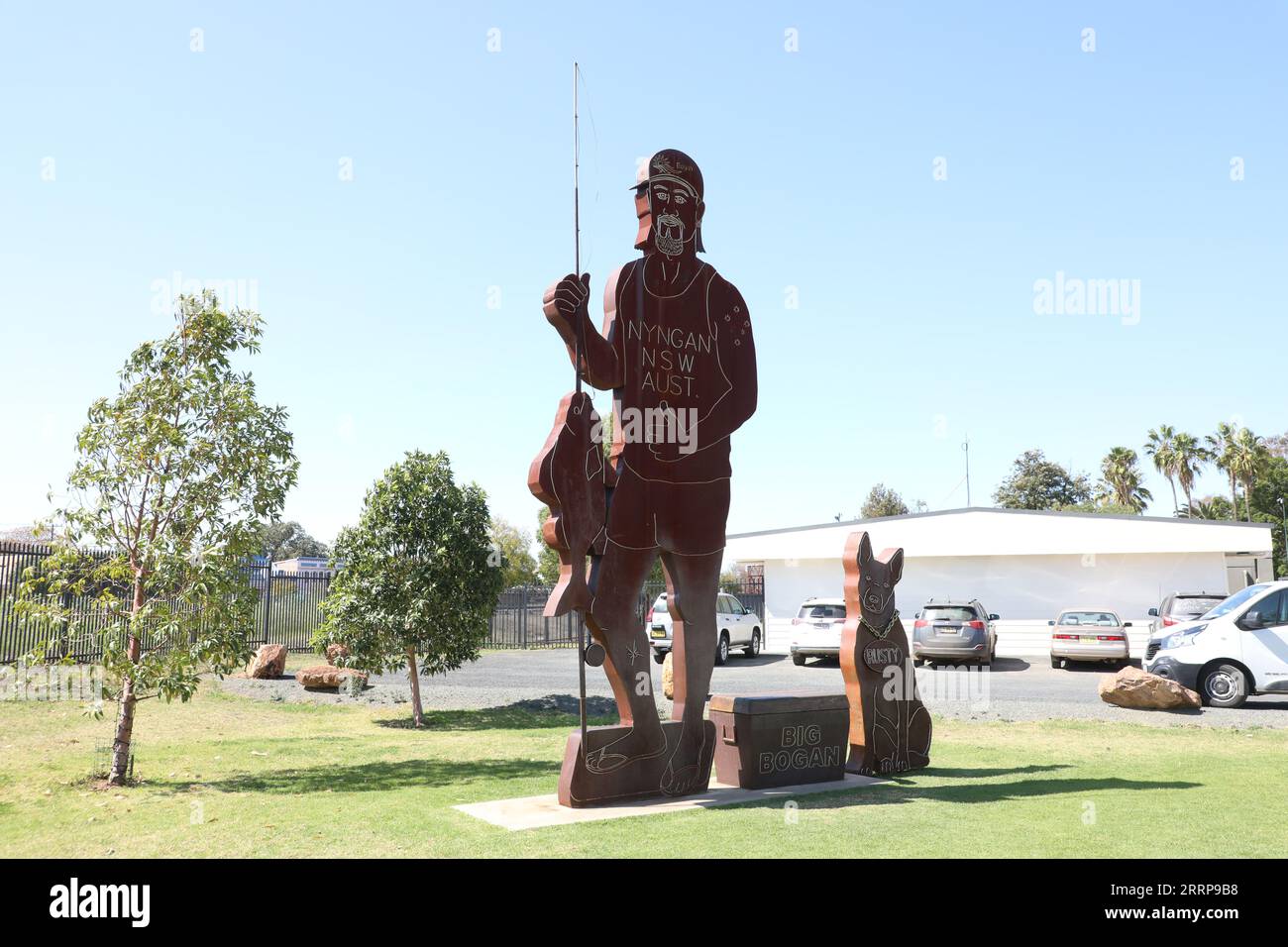 The Big Bogan statue at 70 Pangee Street in Nyngan, New South Wales