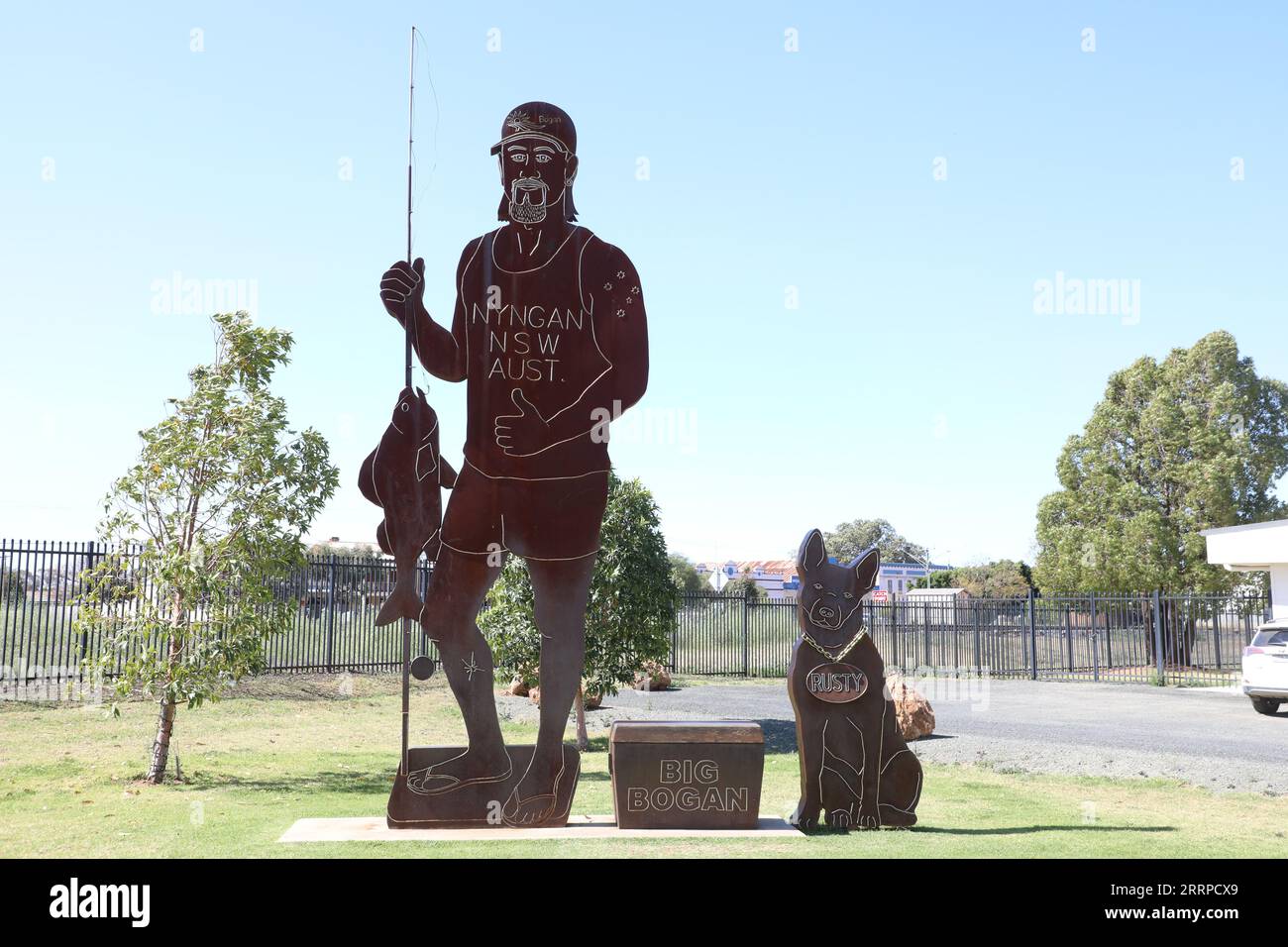 The Big Bogan statue at 70 Pangee Street in Nyngan, New South Wales