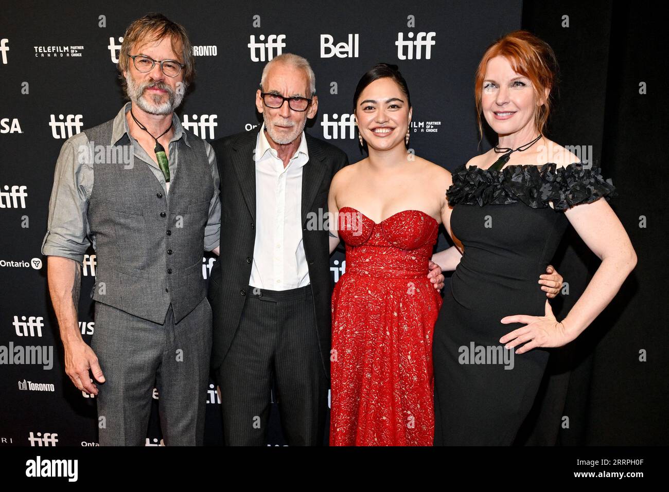 Toronto, Canada. 08th Sep, 2023. Guy Pearce, Lee Tamahori, Tioreore Ngatai Melbourne, Jacqueline McKenzie attending the premiere of the movie The Convert during Toronto International Film Festival in Toronto, Canada on September 8, 2023. Photo by Julien Reynaud/APS-Medias/ABACAPRESS.COM Credit: Abaca Press/Alamy Live News Stock Photo
