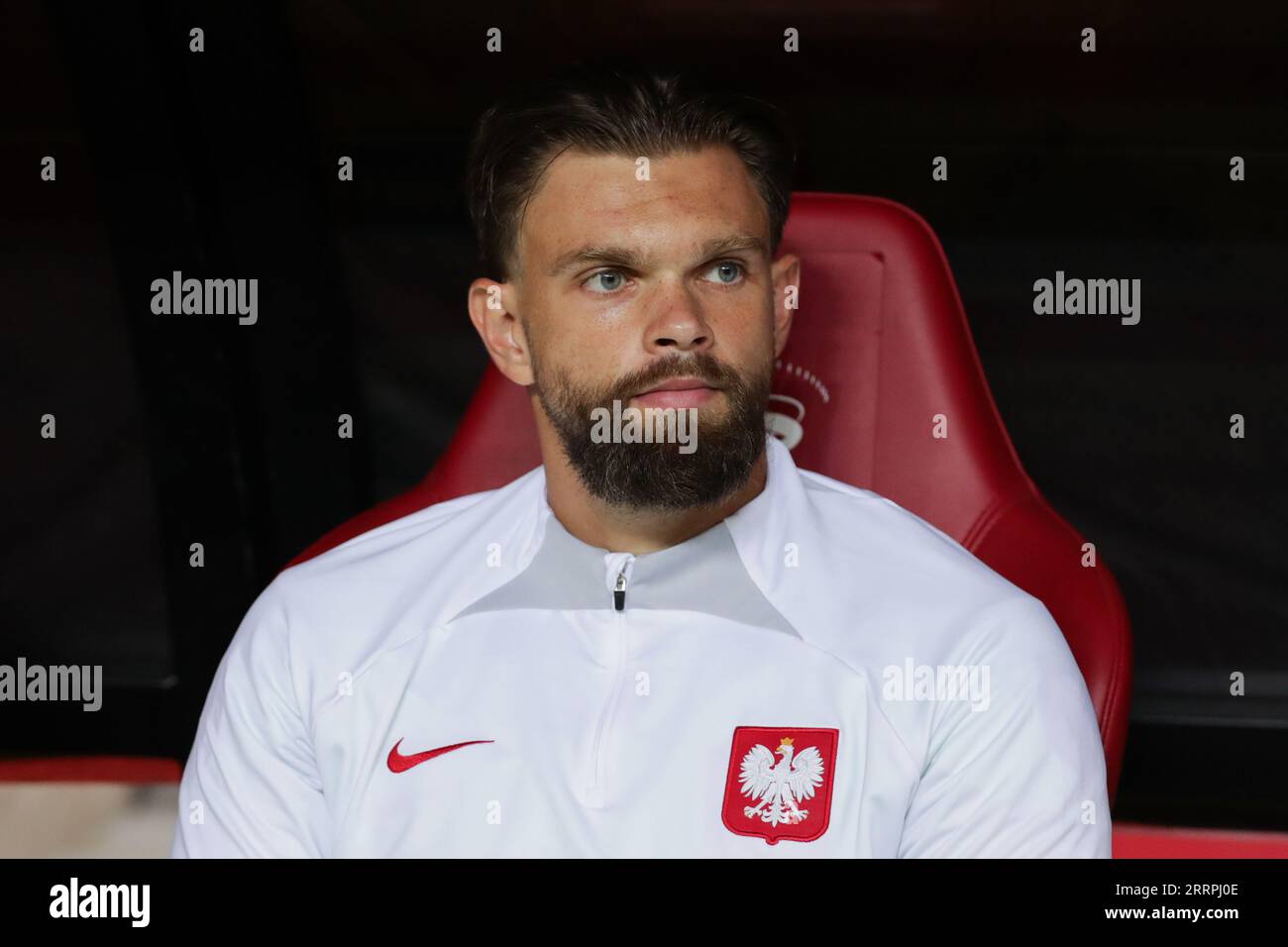 Warsaw, Poland. 07th Sep, 2023. Bartlomiej Dragowski of Poland seen during the European Championship 2024-Qualifying round Match between Poland and Faroe Islands at PGE Narodowy (Warsaw)-Poland. Final score; Poland 2:0 Faroe Islands. Credit: SOPA Images Limited/Alamy Live News Stock Photo