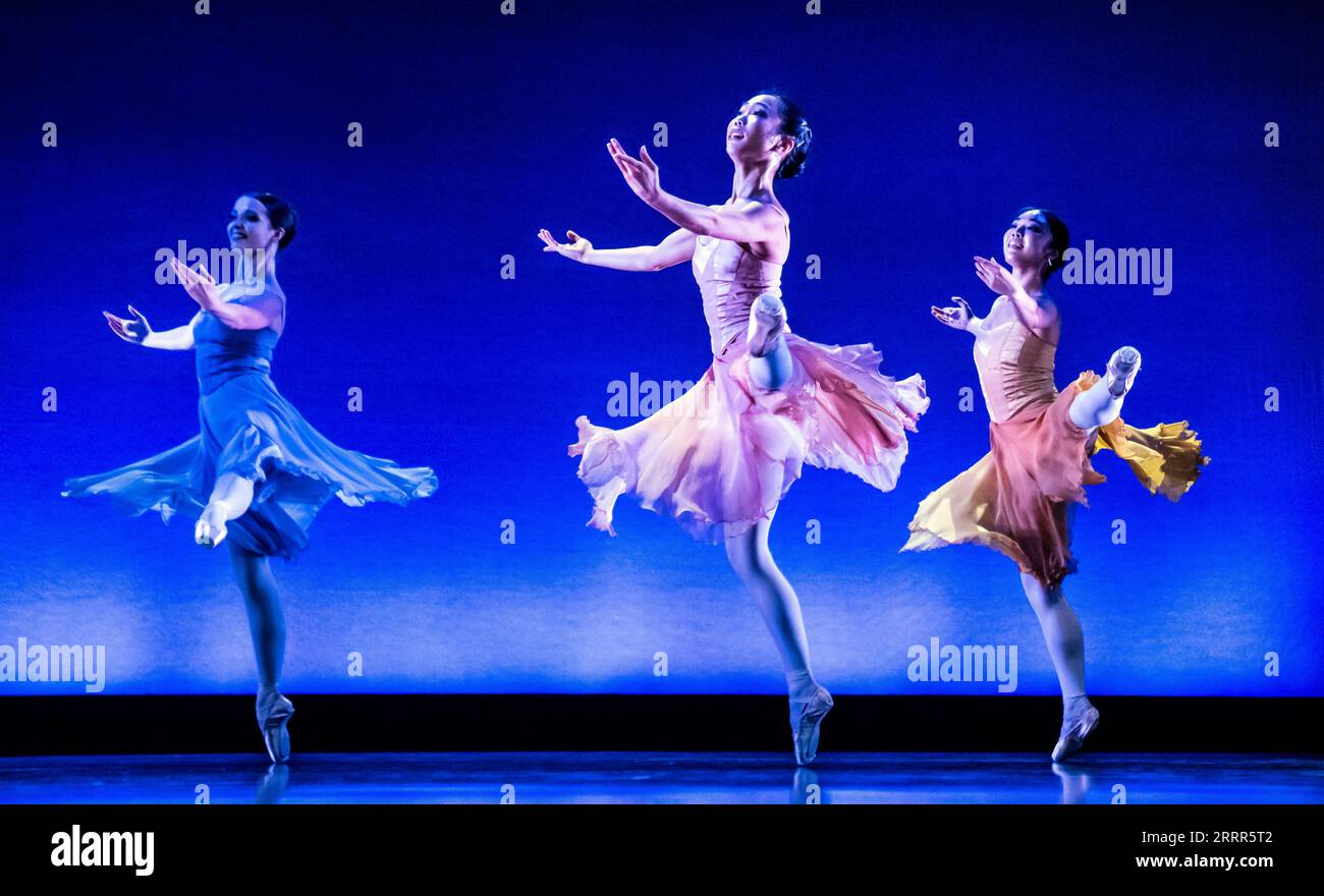 Dancers during a performance of Joie de Vivre by Benjamin Ella, during