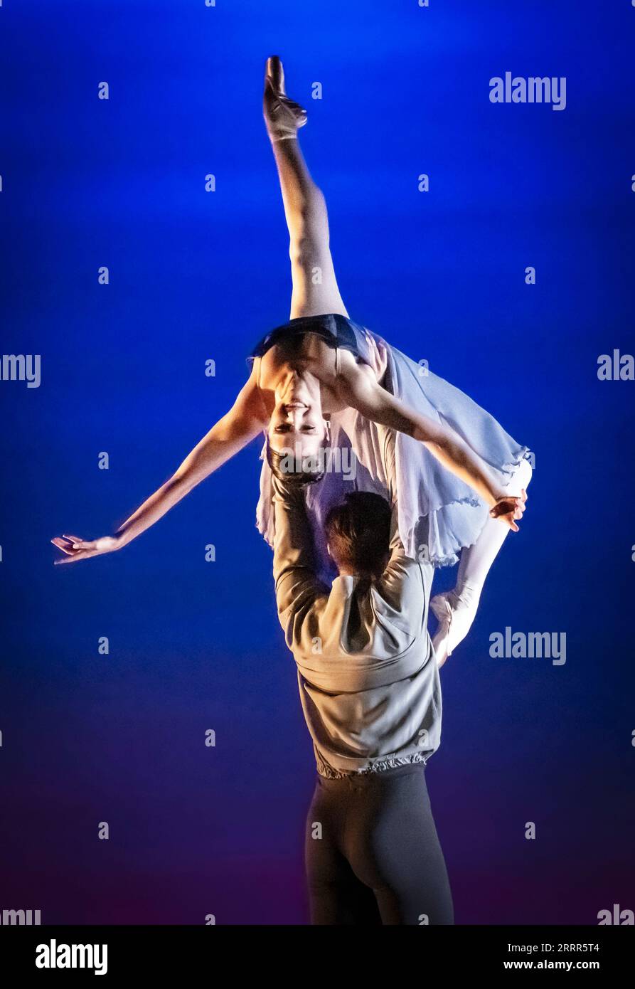 Dancers during a performance of Joie de Vivre by Benjamin Ella, during a dress rehearsal of