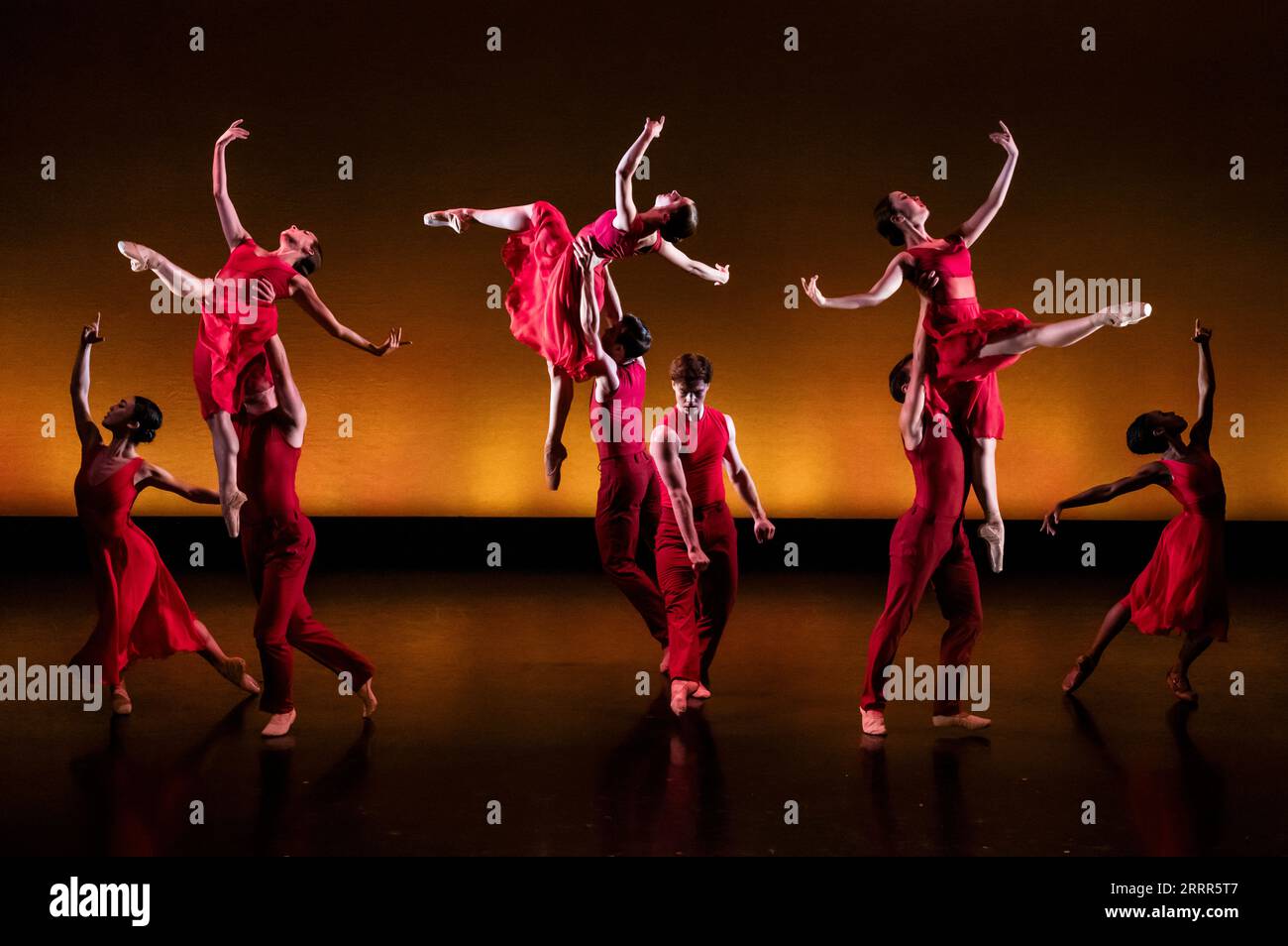 Dancers during a performance of Intimate Pages by Tiler Peck, during a dress rehearsal of