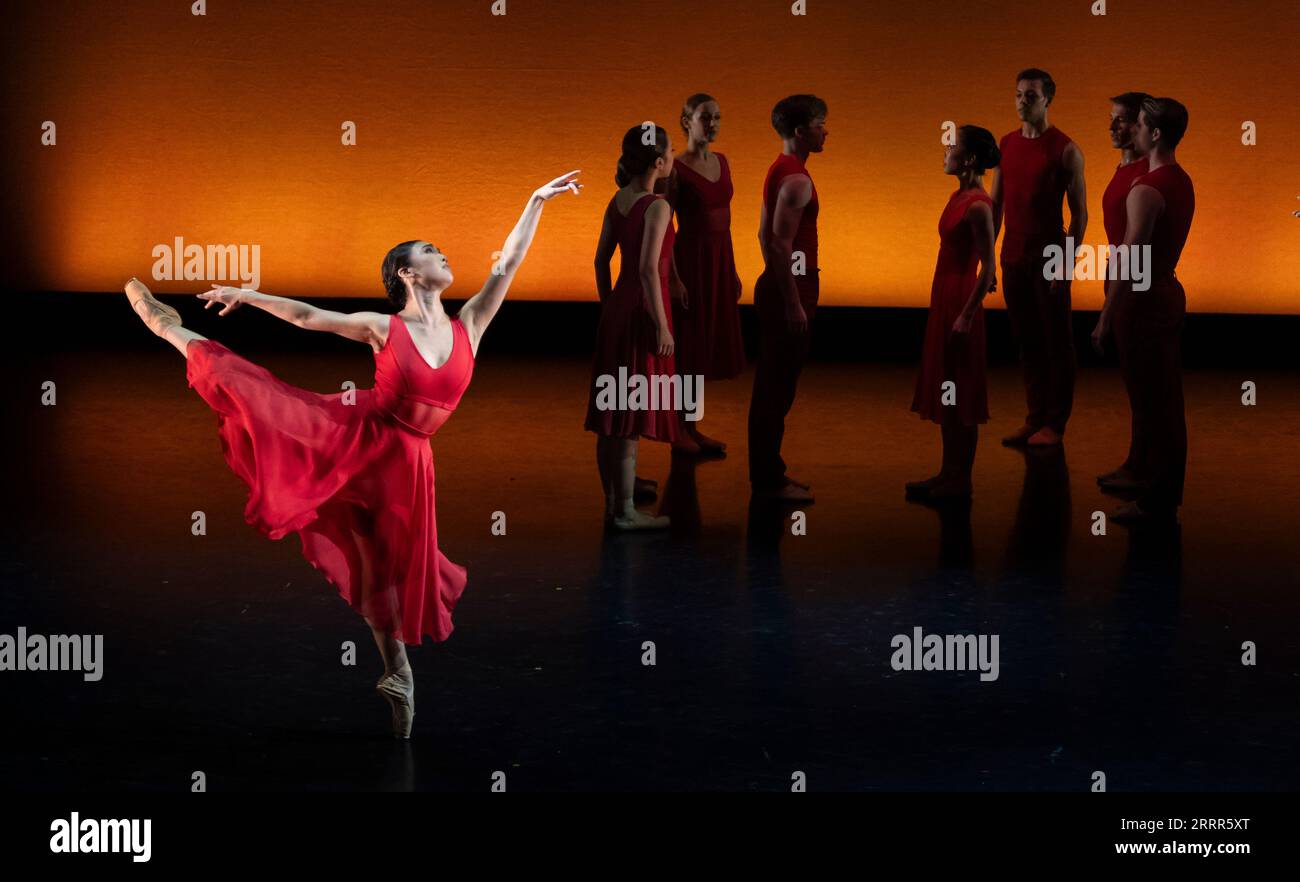 Dancers during a performance of Intimate Pages by Tiler Peck, during a dress rehearsal of
