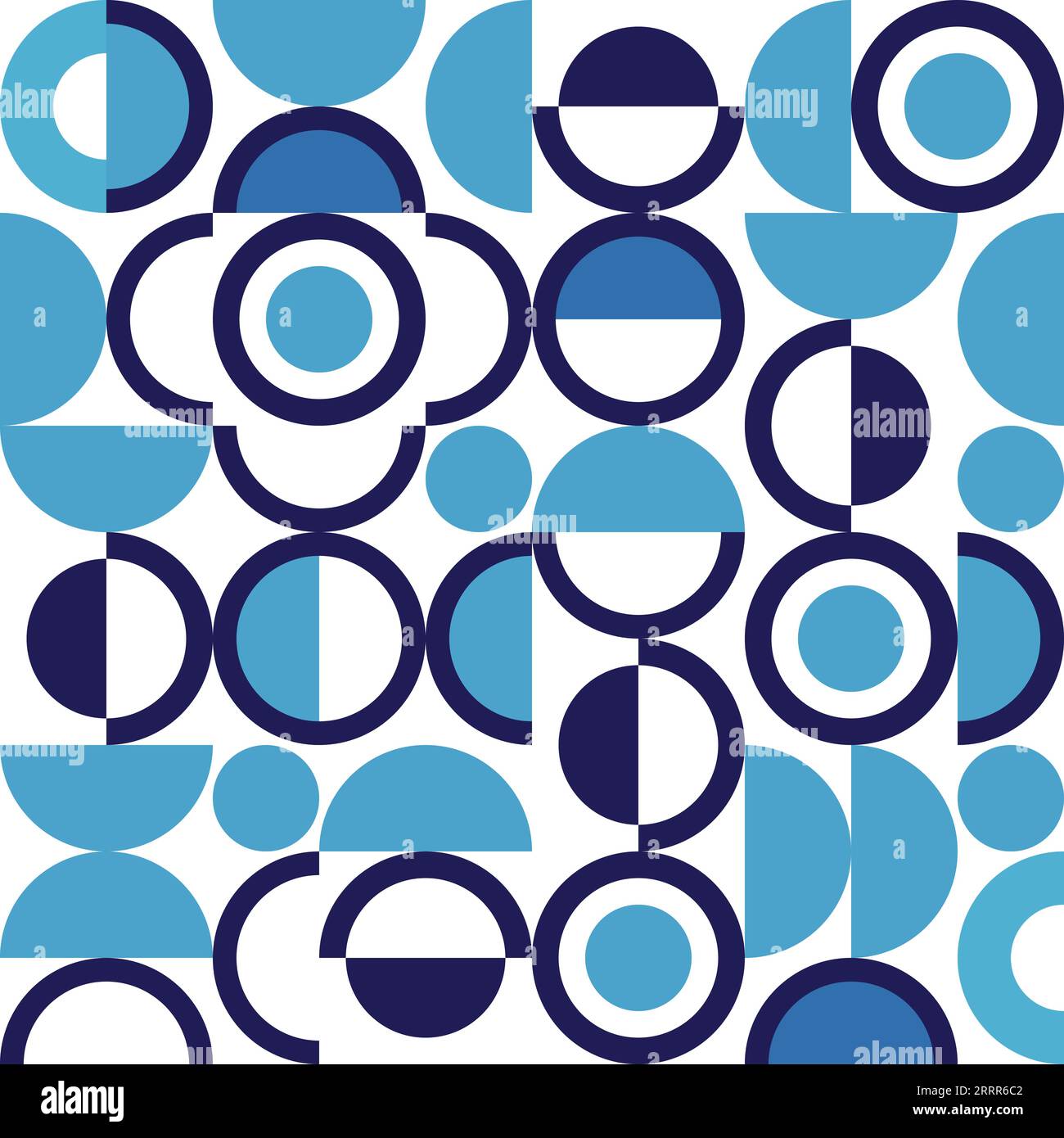 Abstract seamless circle pattern background - vector graphic design ...